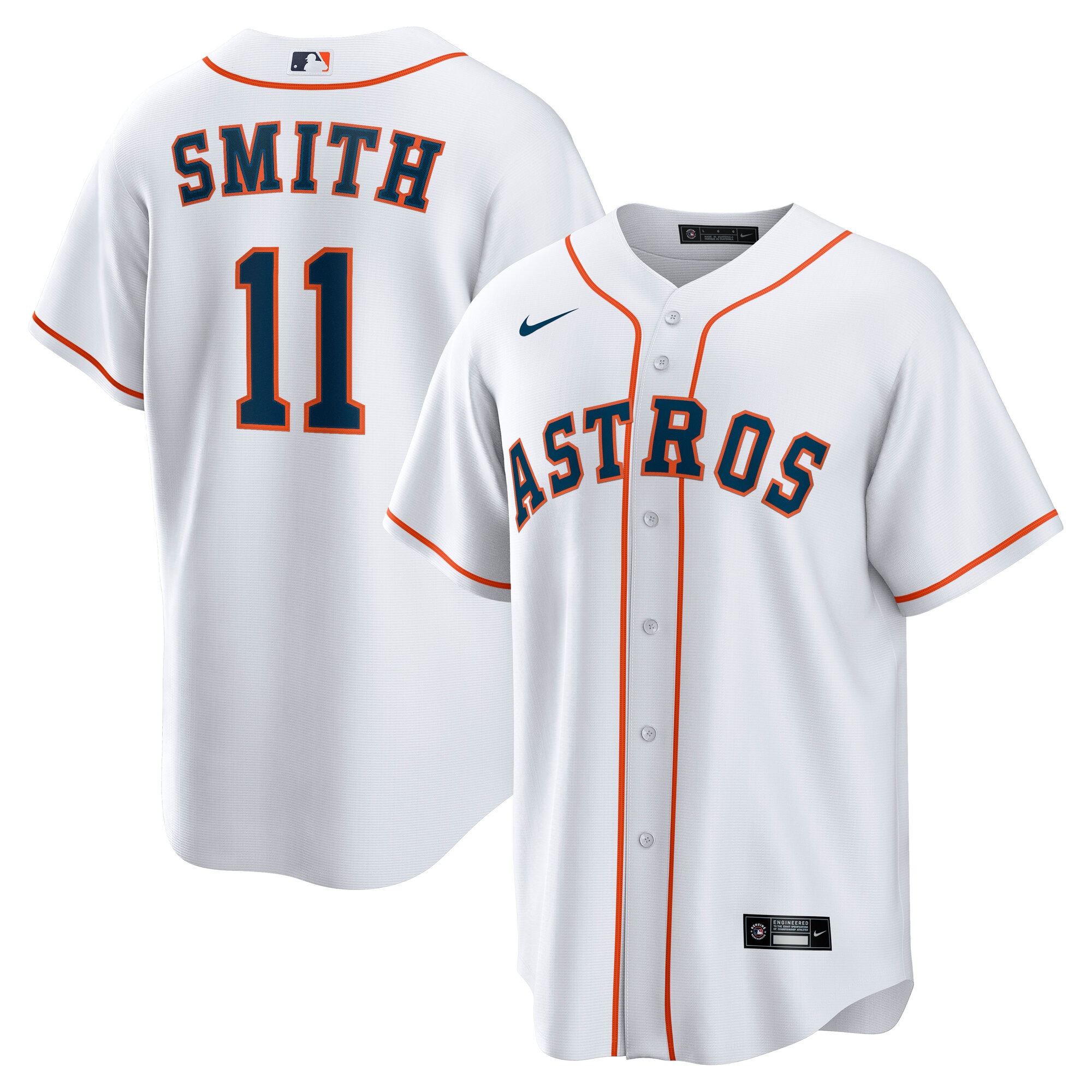 Cam Smith Houston Astros Home Replica Jersey White