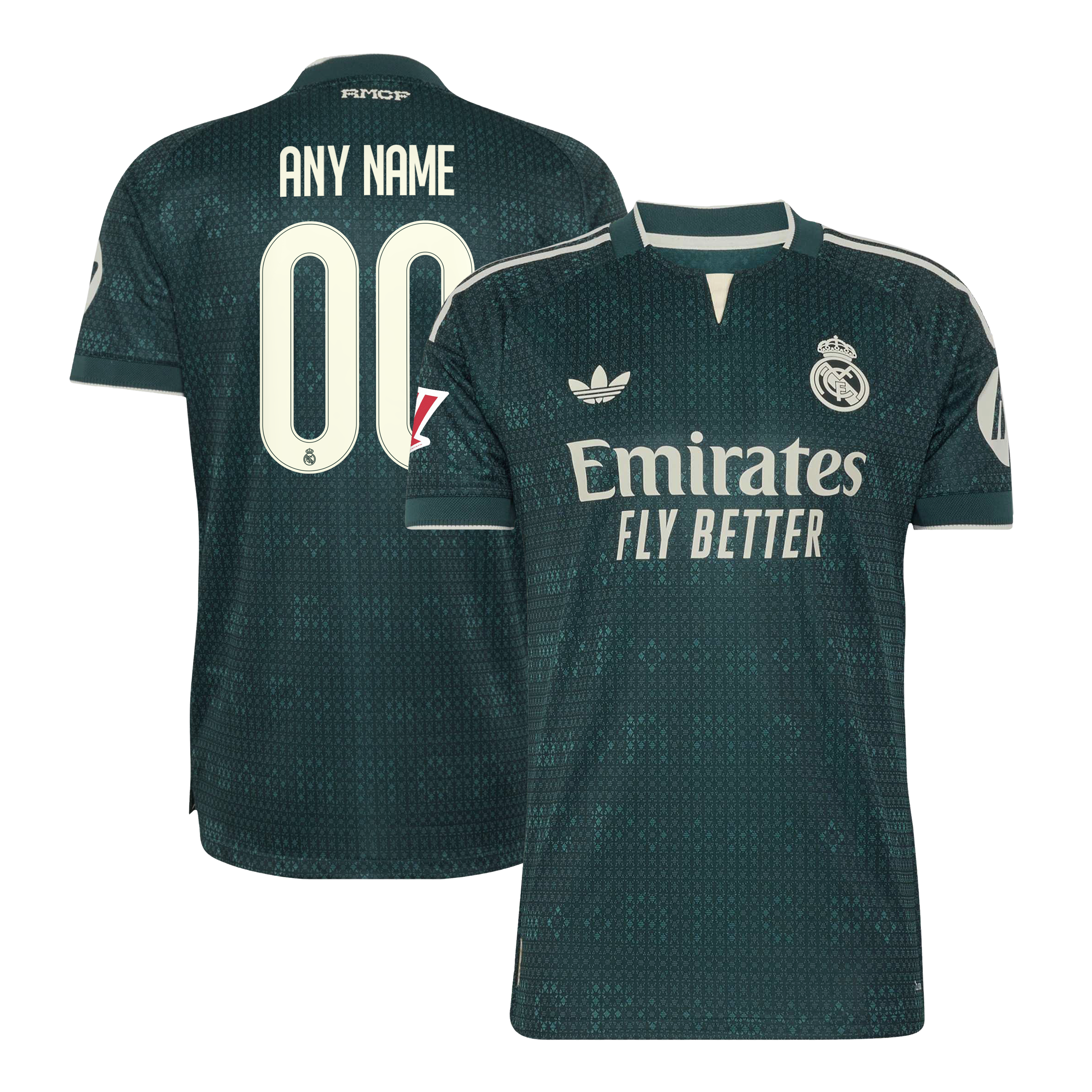 Real Madrid 2026/27 Away On Field Custom Jersey Green