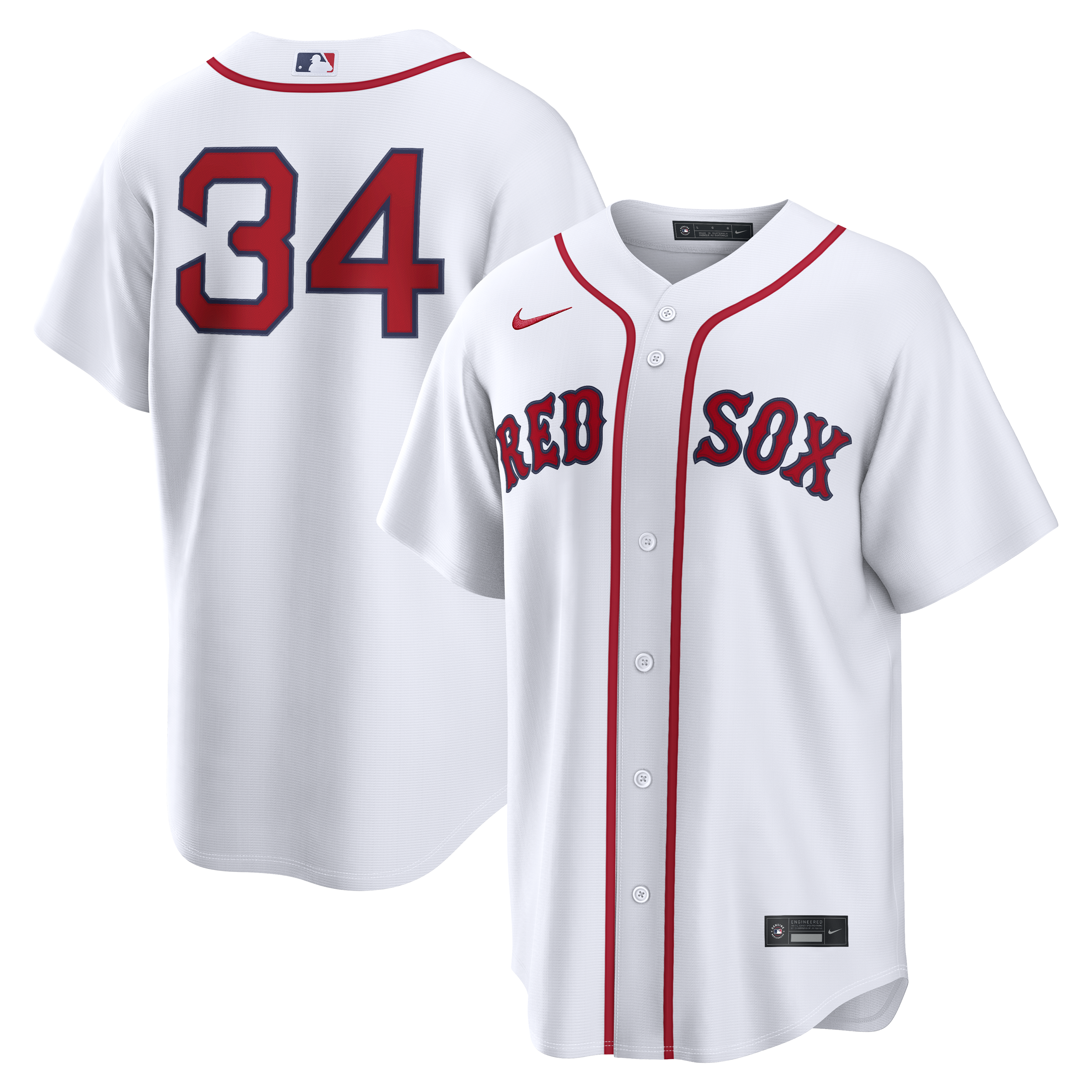 David Ortiz Boston Red Sox Home Replica Jersey White