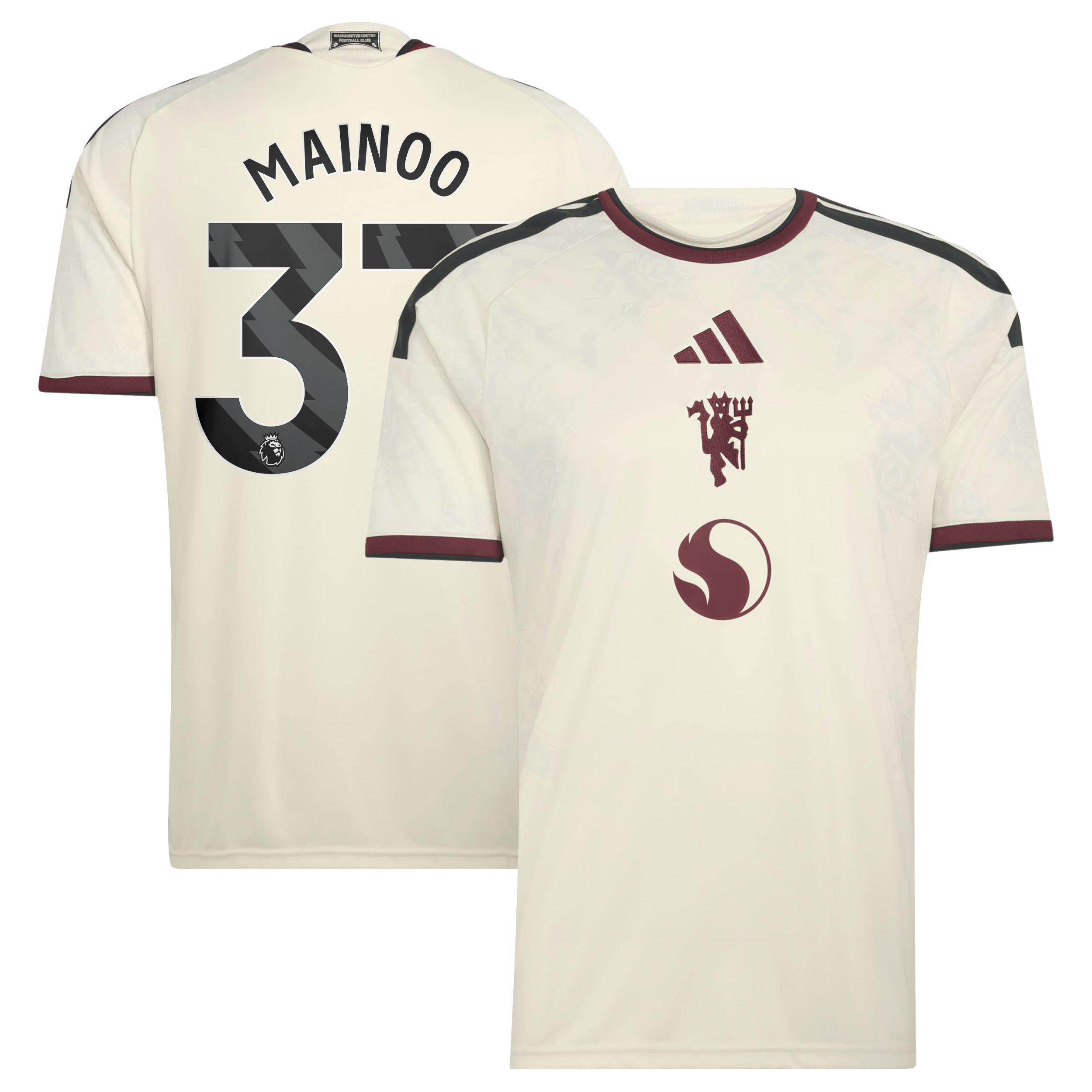 Kobbie Mainoo Manchester United 2026/27 Third Replica Jersey Cream