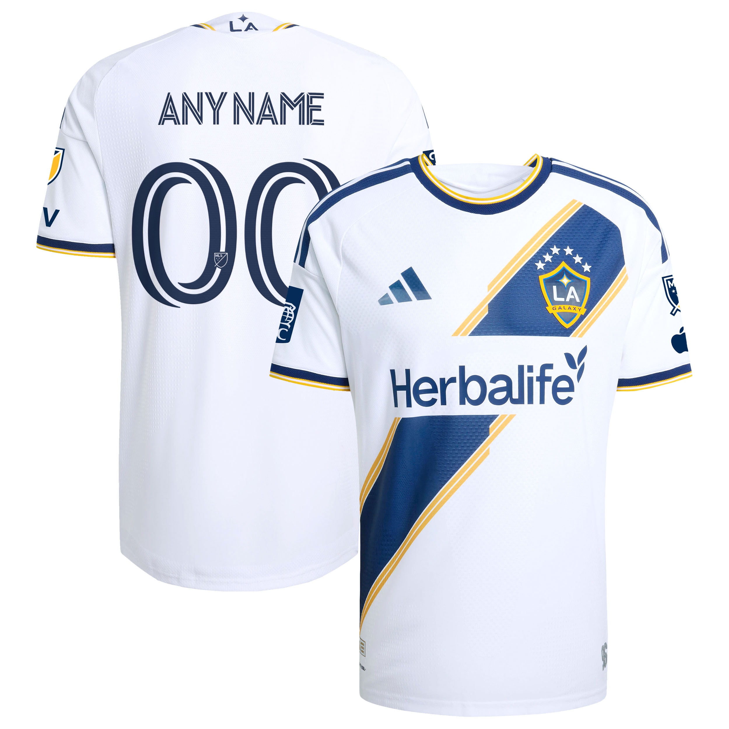 La Galaxy 2026 The Velocity Kit On Field Patch Custom Jersey White