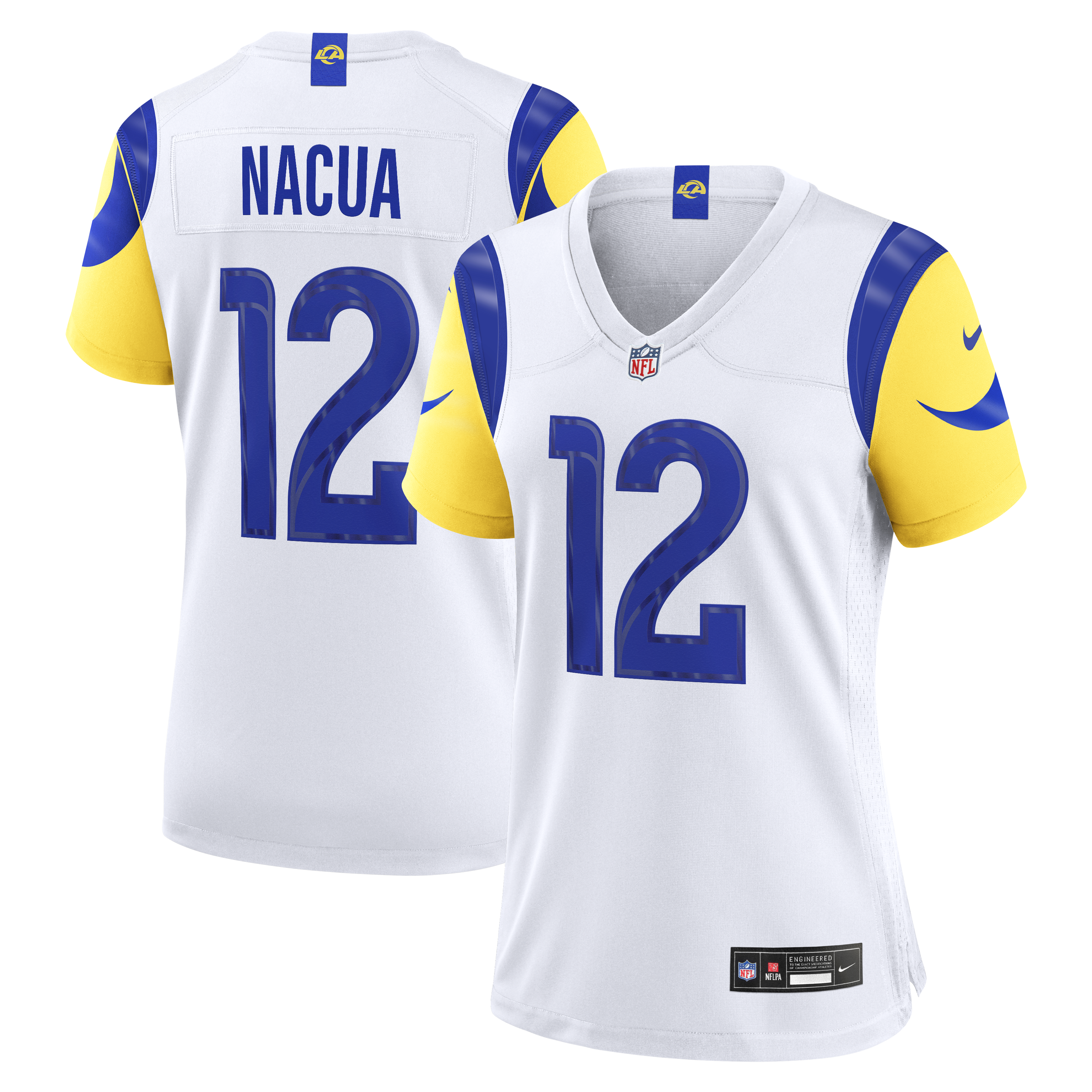 Puka Nacua Los Angeles Rams Game Jersey White Men