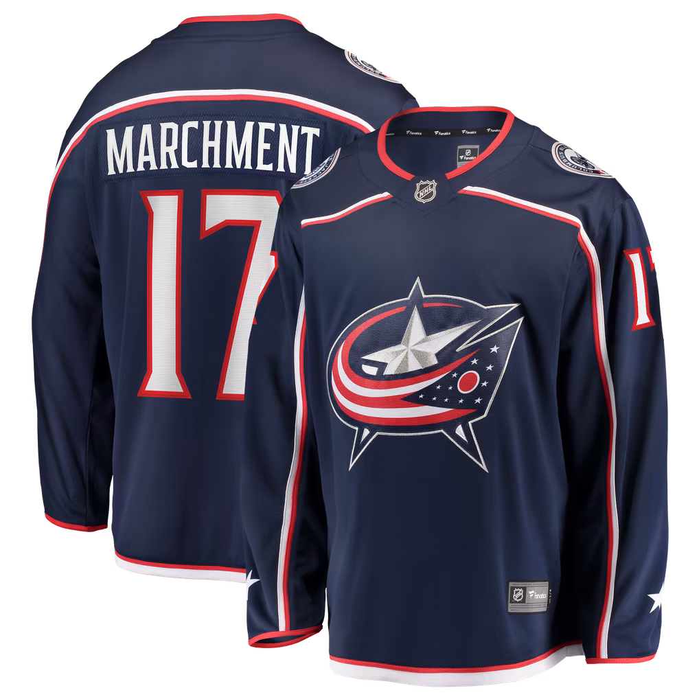 Mason Marchment Columbus Blue Jackets Home Premier Breakaway Player Jersey Navy