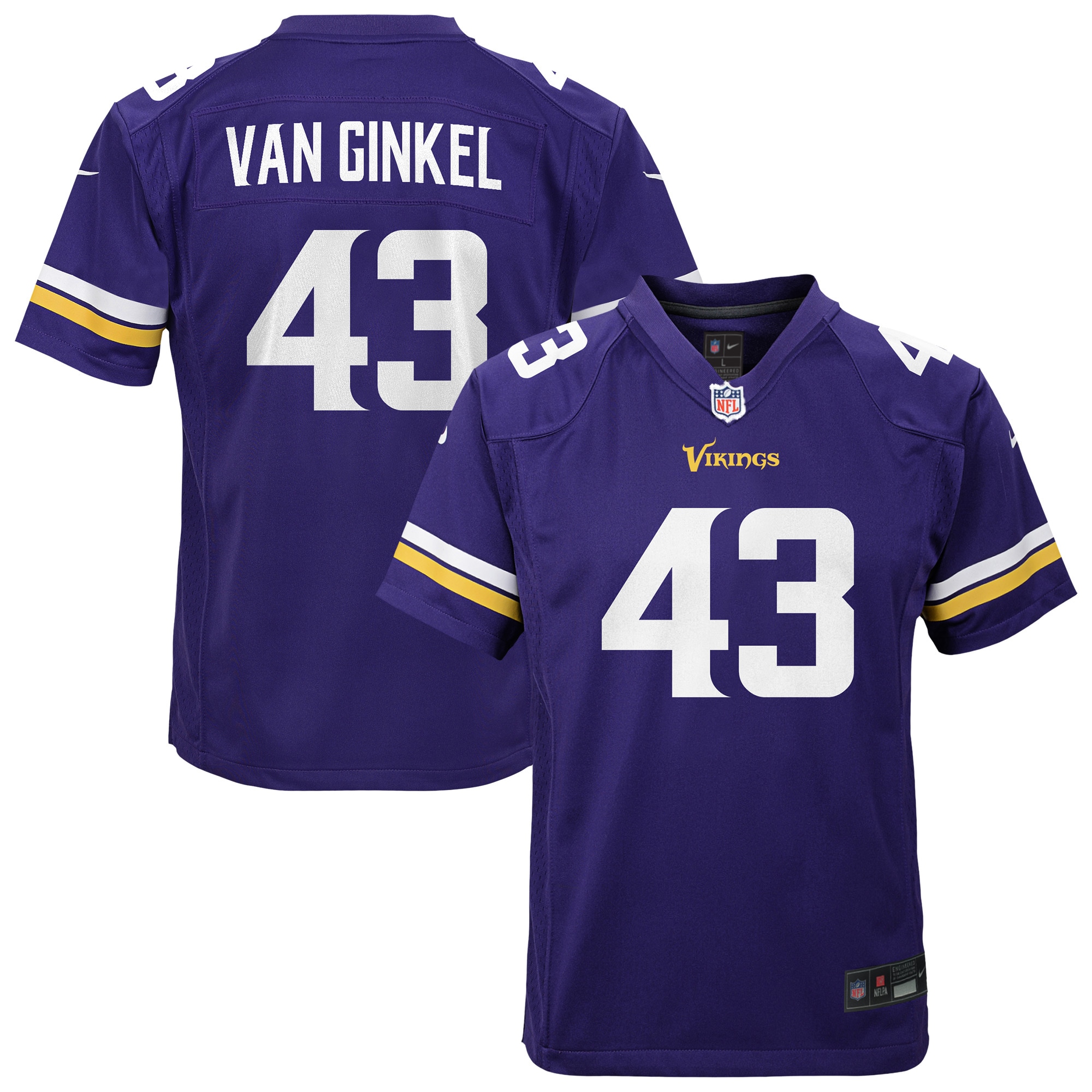 Andrew Van Ginkel Minnesota Vikings Purple Men