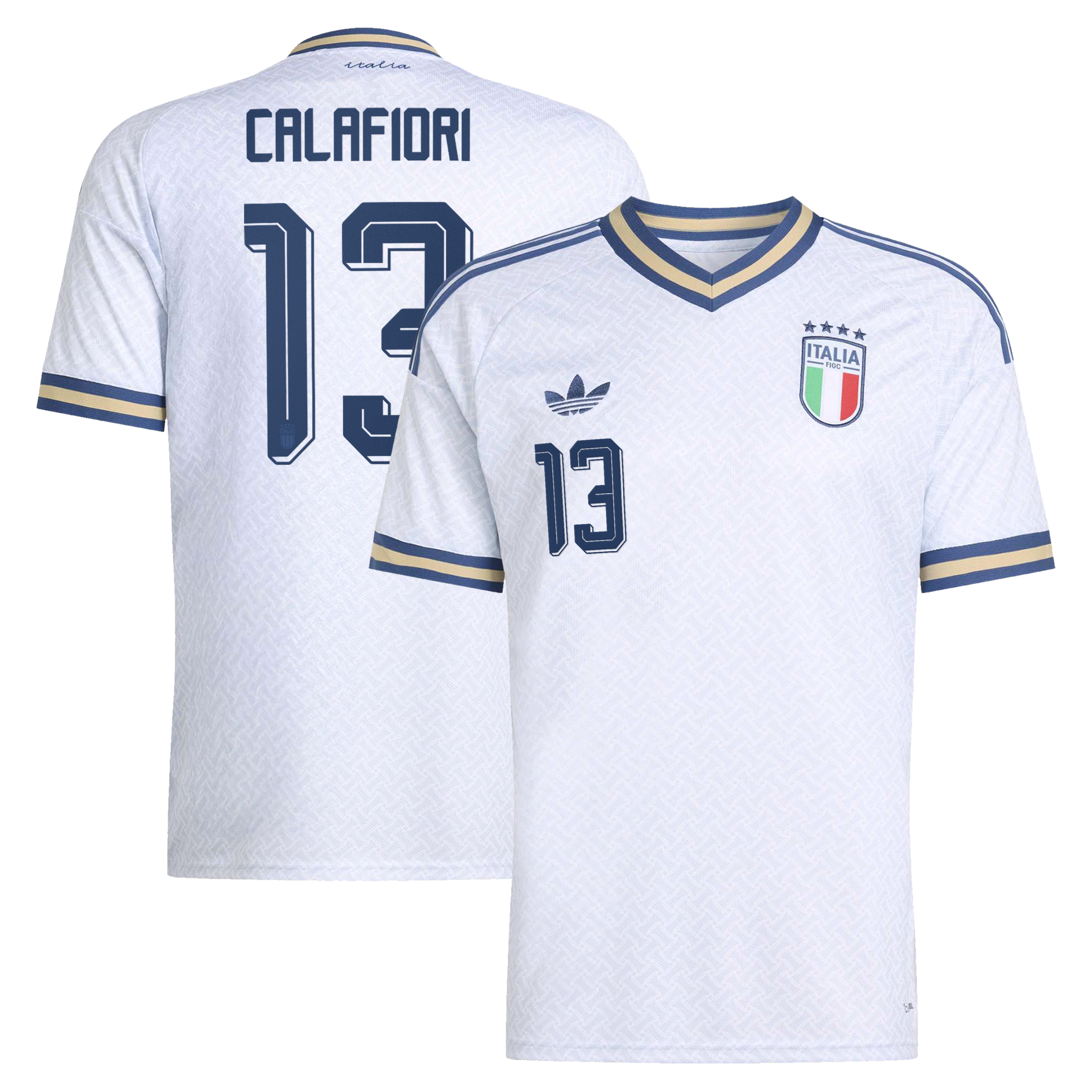 Riccardo Calafiori Italy National Team 2026 Away Replica Jersey Light Blue