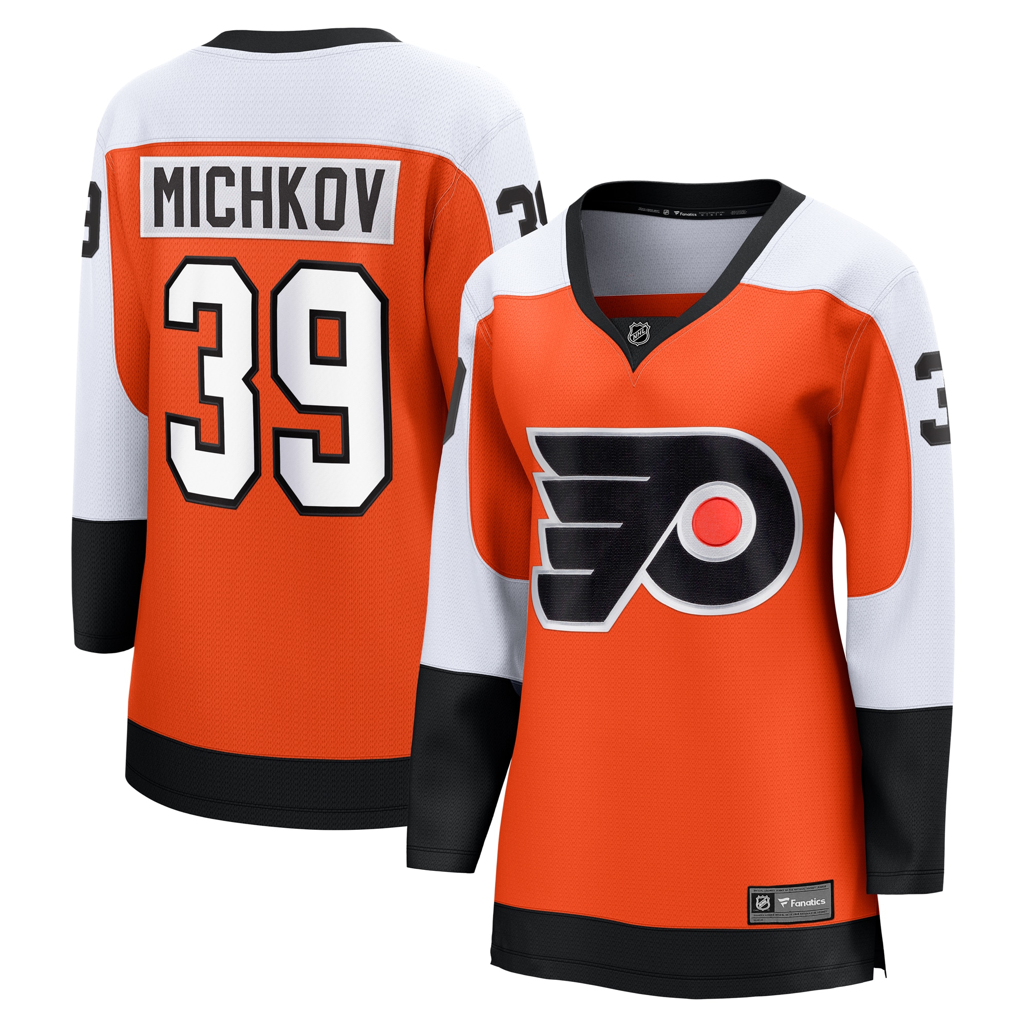 Matvei Michkov Philadelphia Flyers Home Breakaway Jersey Orange Men