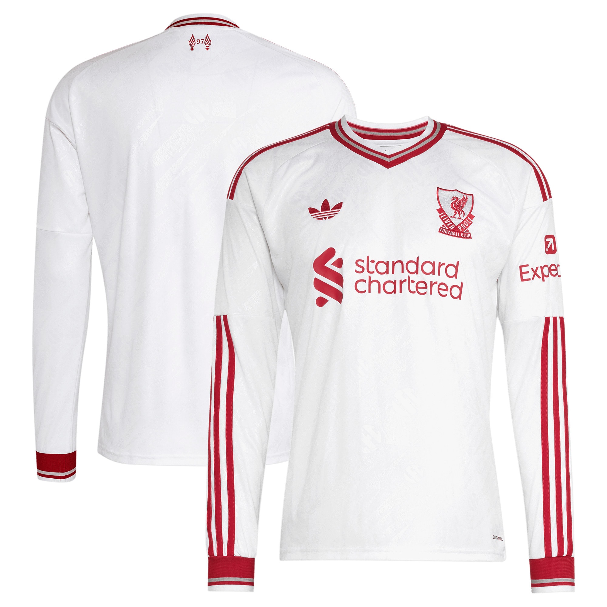Liverpool 2026/27 Away Replica Long Sleeve Jersey White