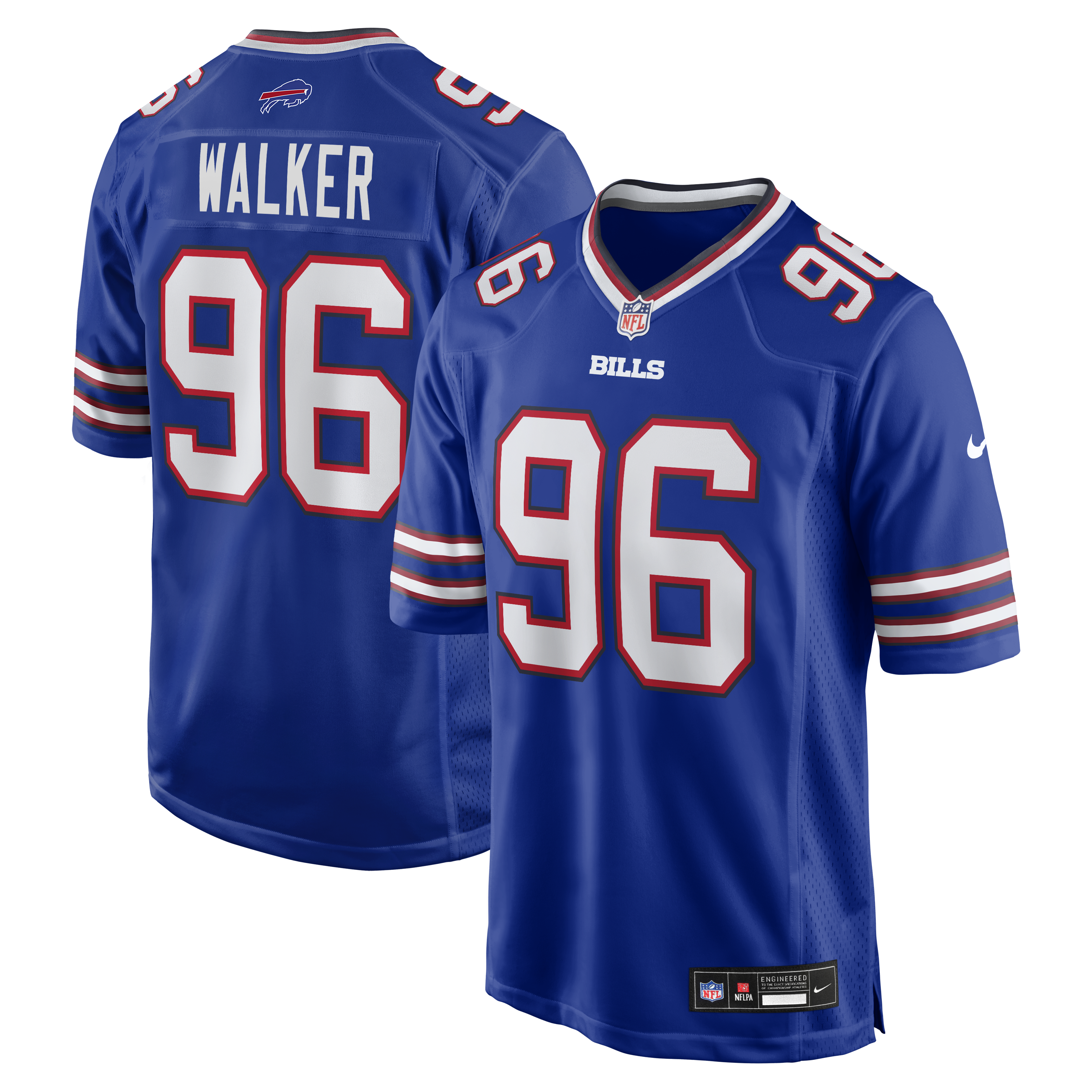 Deone Walker Buffalo Bills Team Game Jersey Royal