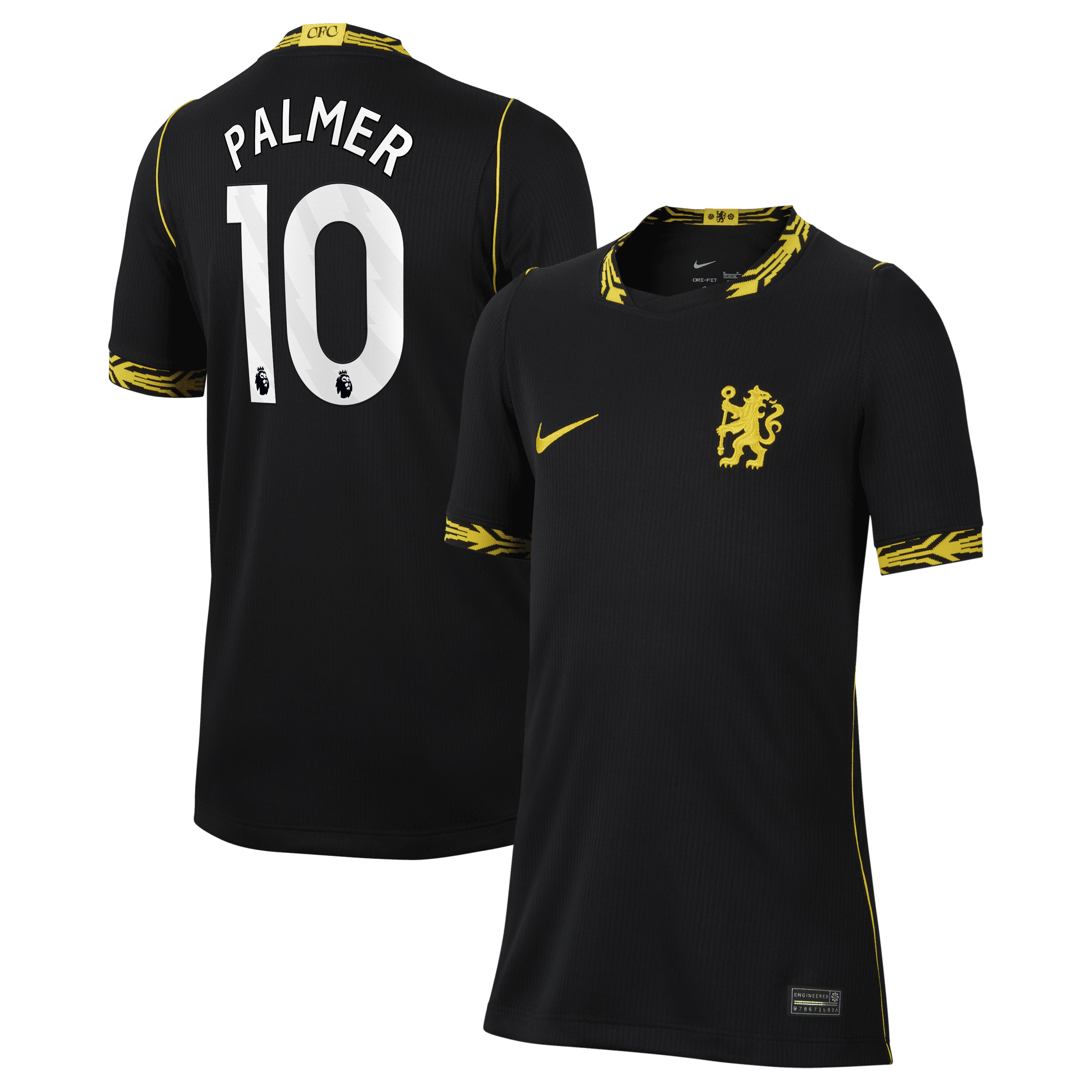 Cole Palmer Chelsea 2026/27 Away Stadium Replica Jersey Black Men