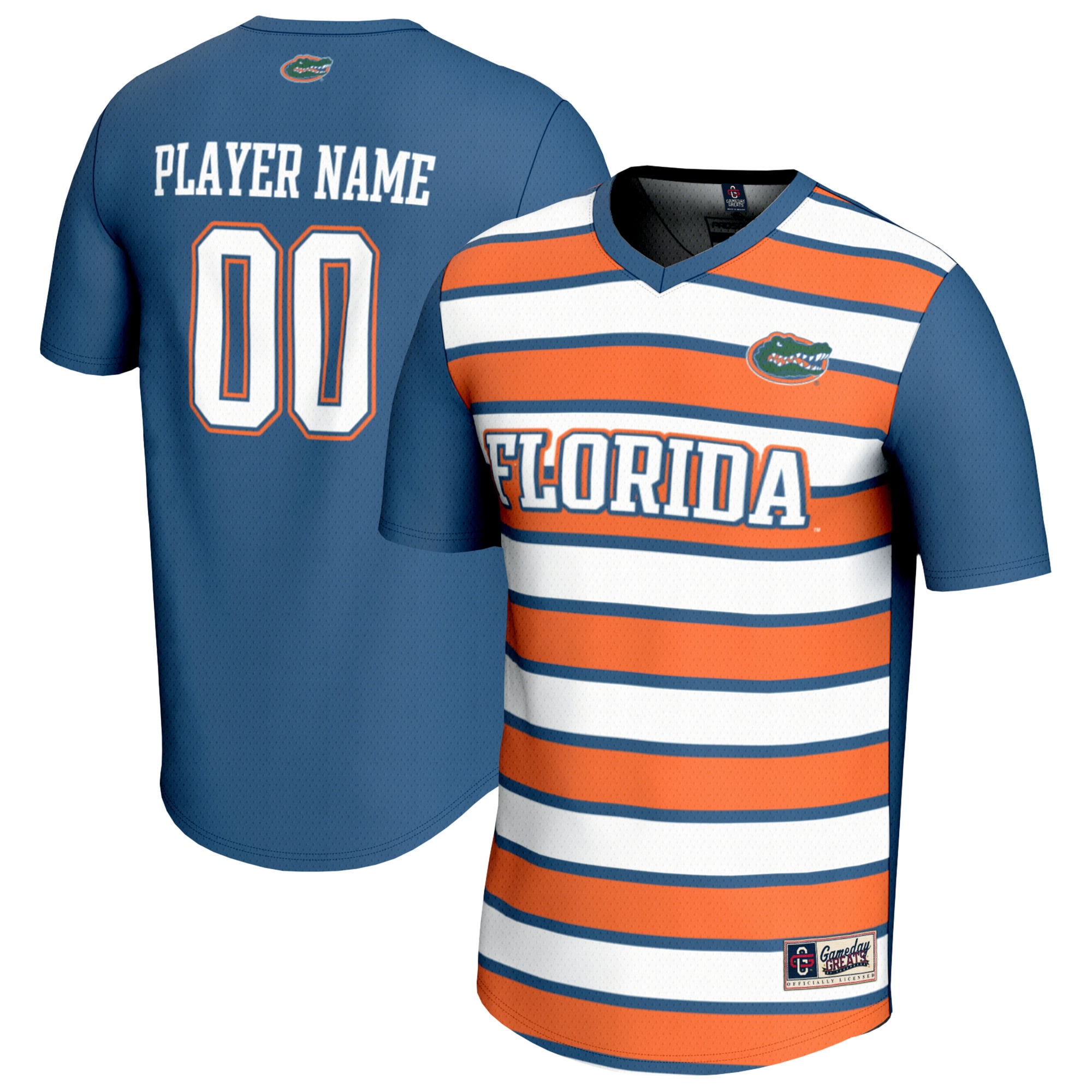 Florida Gators Gameday Greats Nil Pick A Player Collegiate Soccer Lightweight Fashion Jersey Royal Men