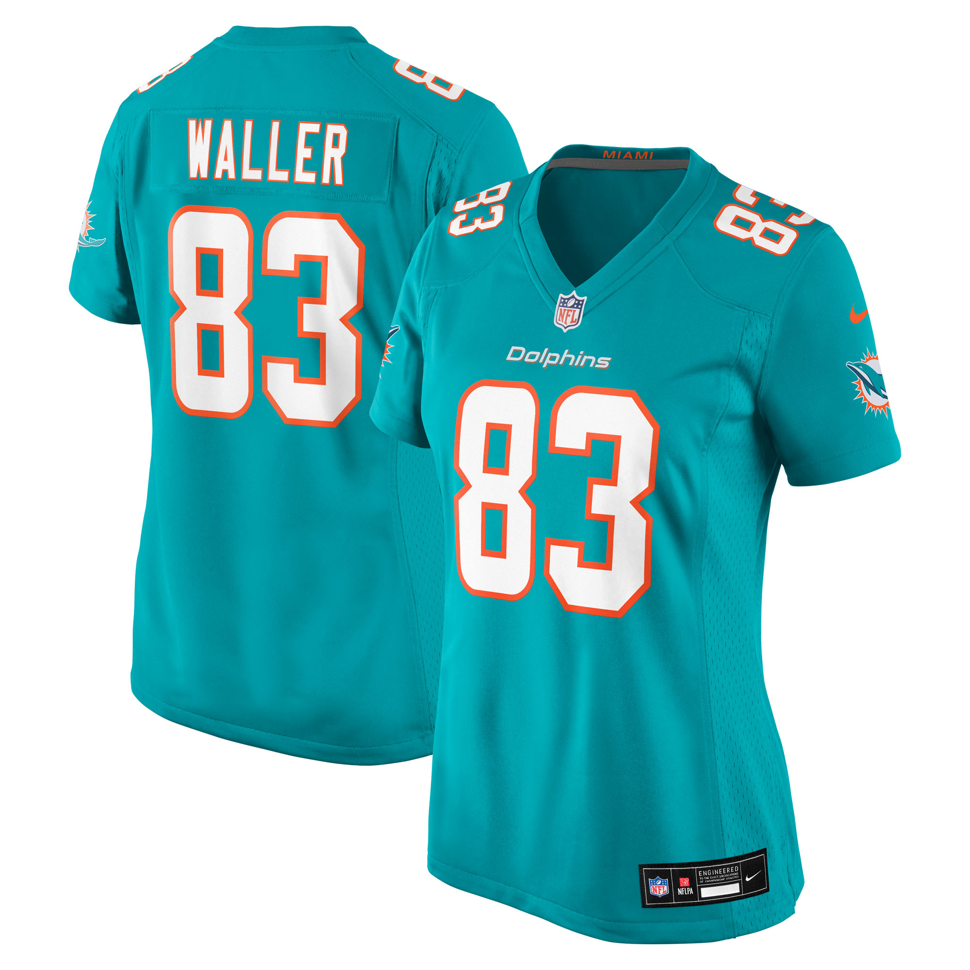 Darren Waller Miami Dolphins Team Game Jersey Aqua Men