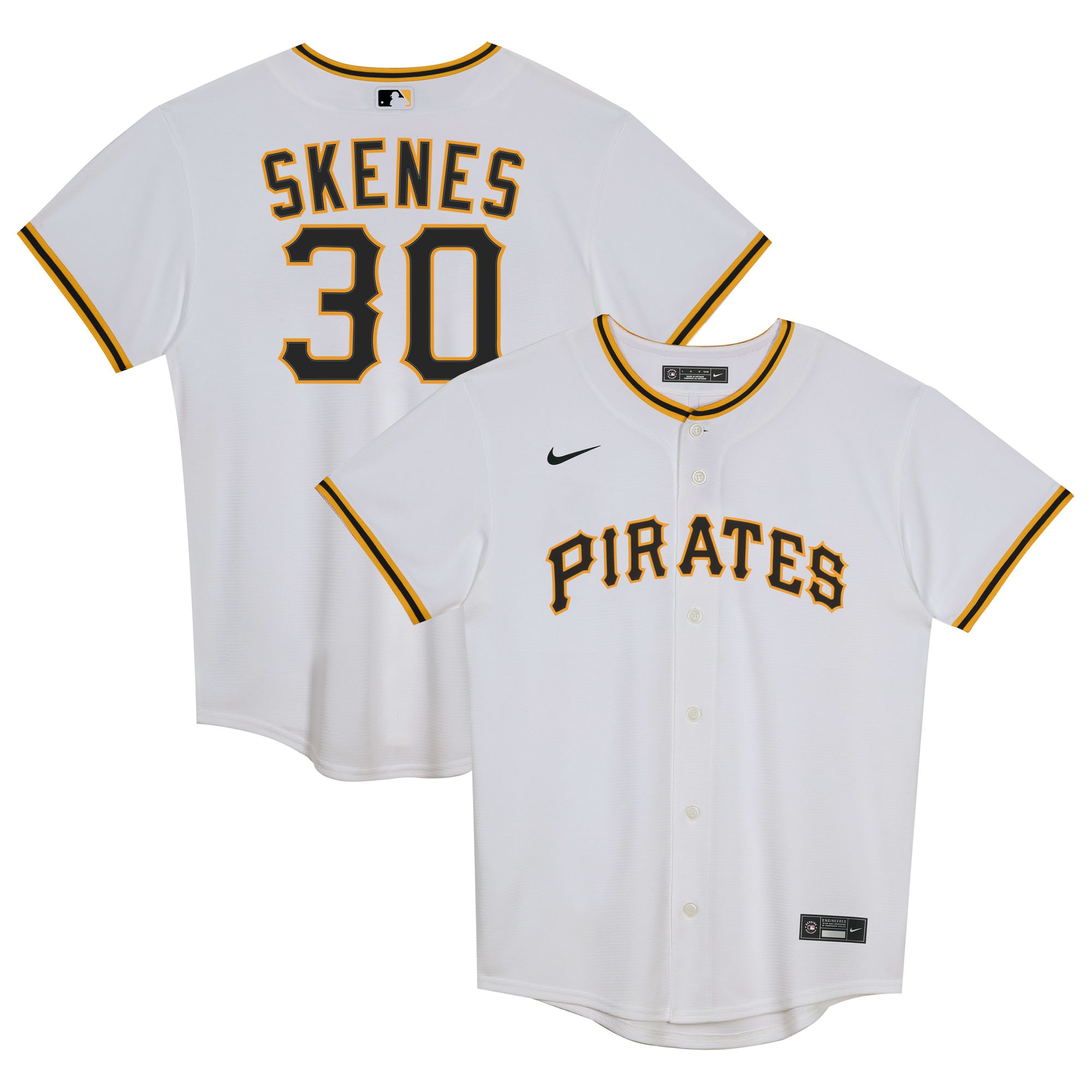 Paul Skenes Pittsburgh Pirates Preschool Home Replica Player Jersey White