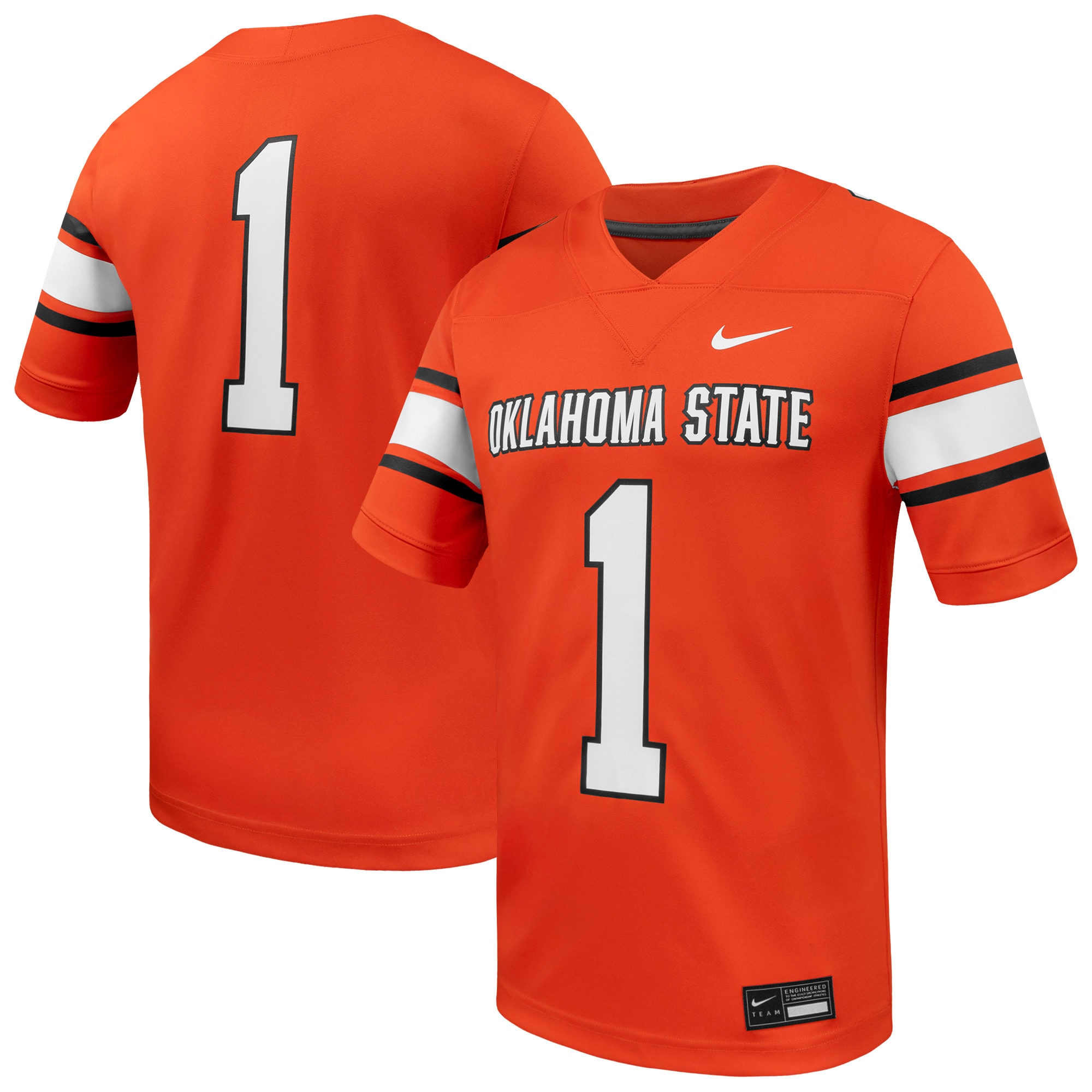 1 Oklahoma State Cowboys Women S Game Football Jersey Orange Women