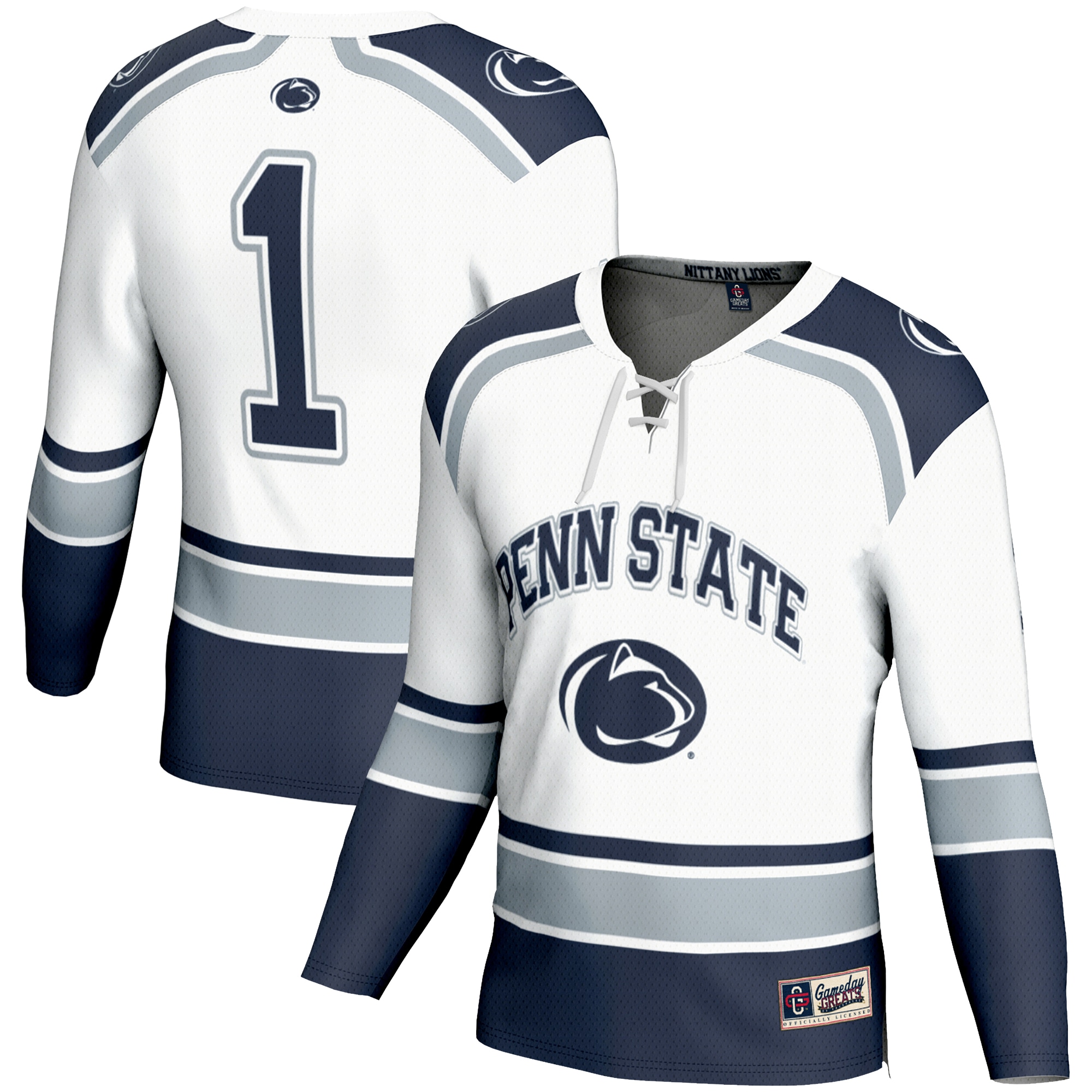 1 Penn State Nittany Lions Gameday Greats Hockey Jersey White