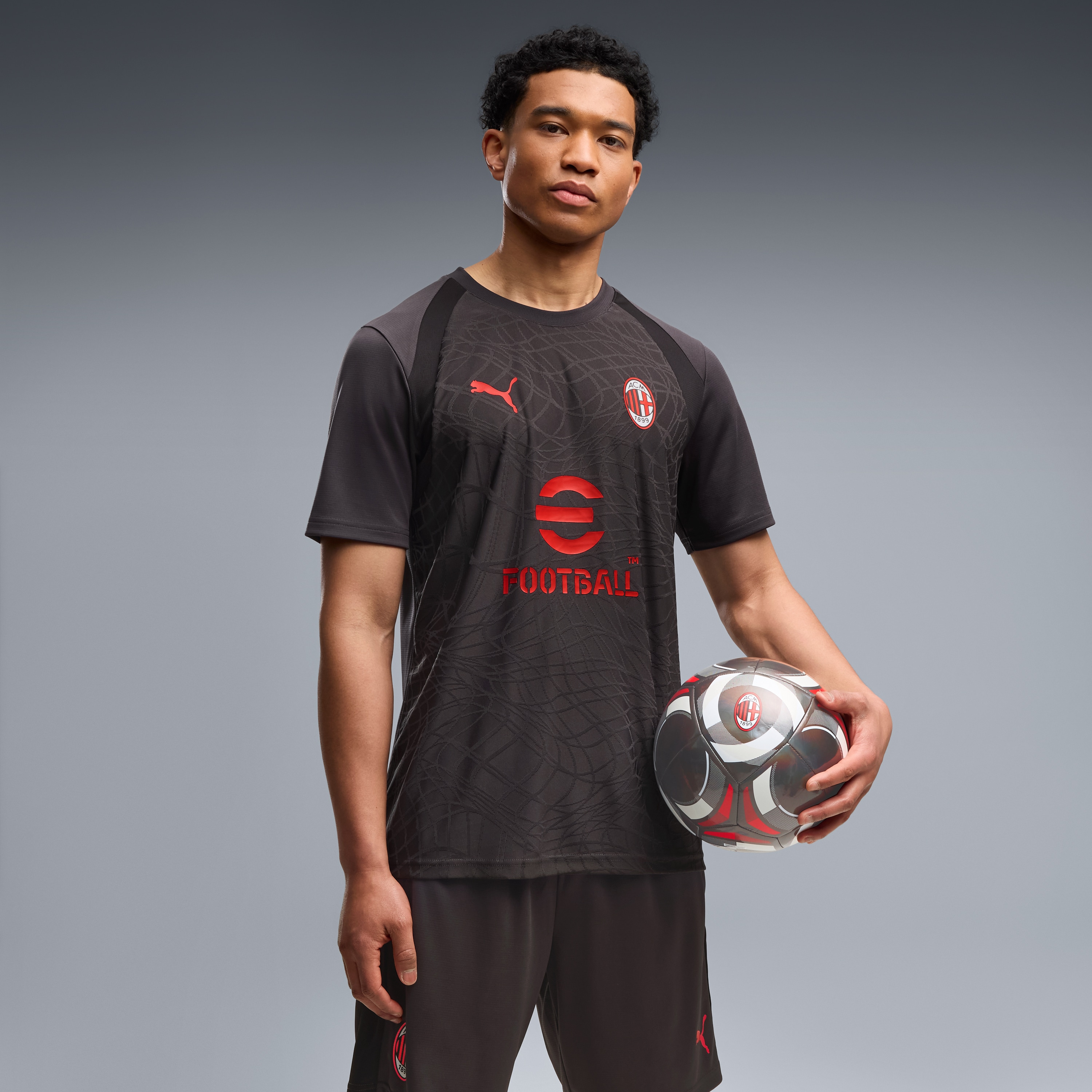 Ac Milan 2026/27 Training Jersey Gray