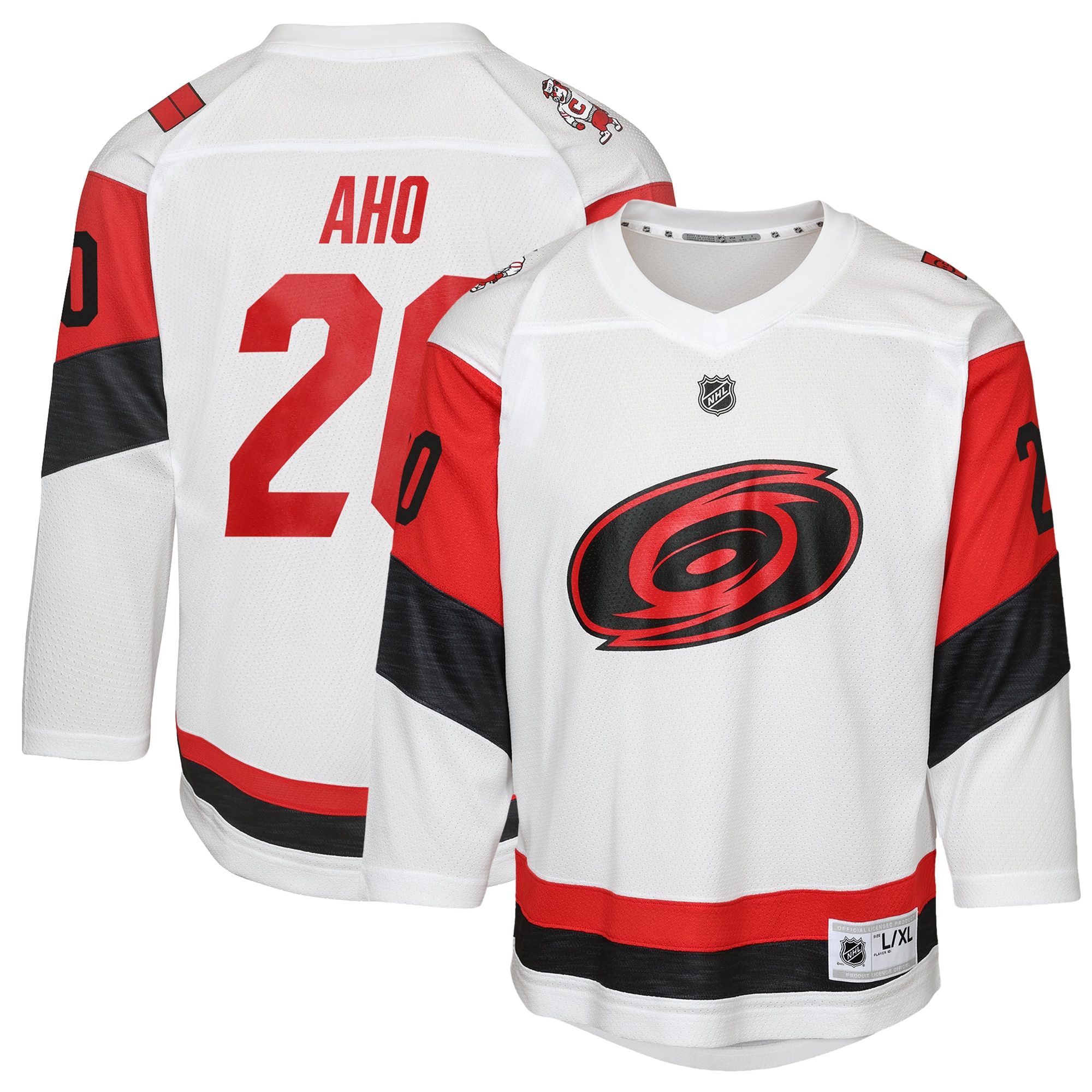Sebastian Aho Carolina Hurricanes Youth Away Replica Player Jersey White