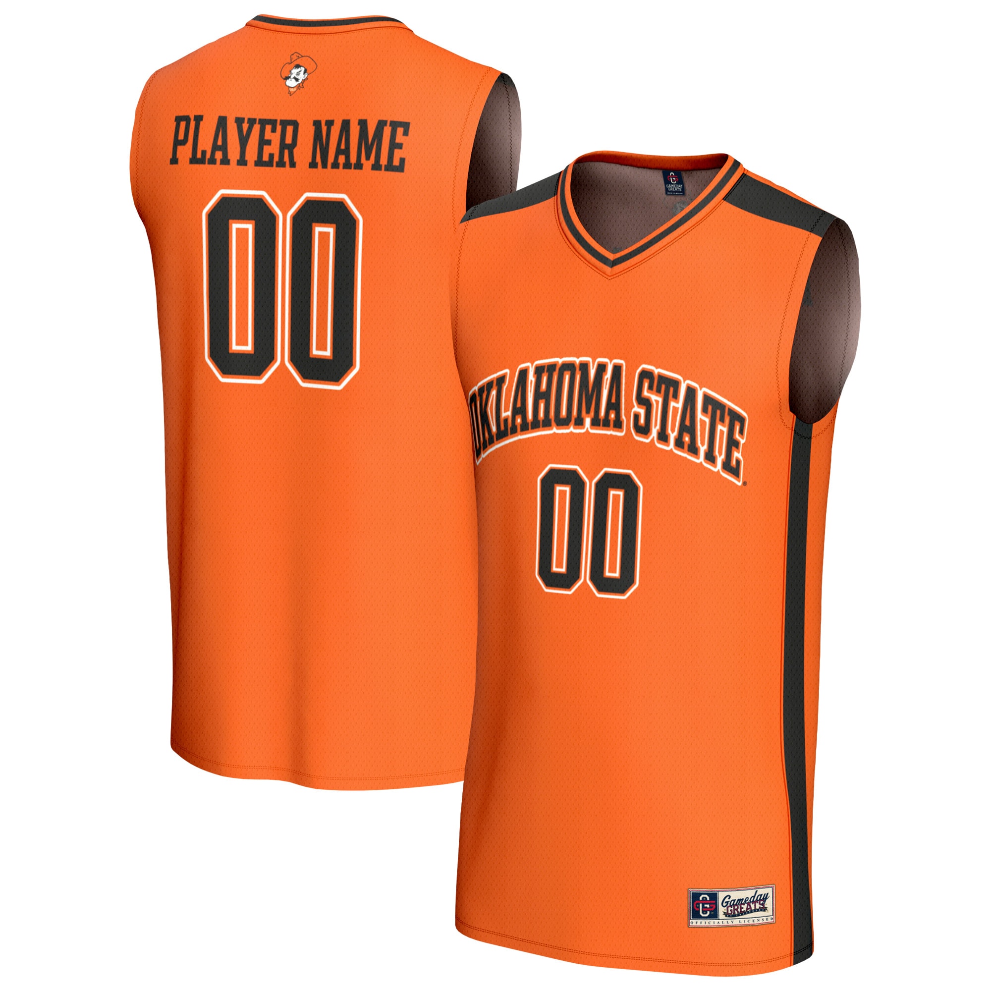 Oklahoma State Cowboys Gameday Greats Unisex Lightweight Collegiate Men S Basketball Nil Pick A Player Fashion Jersey Orange