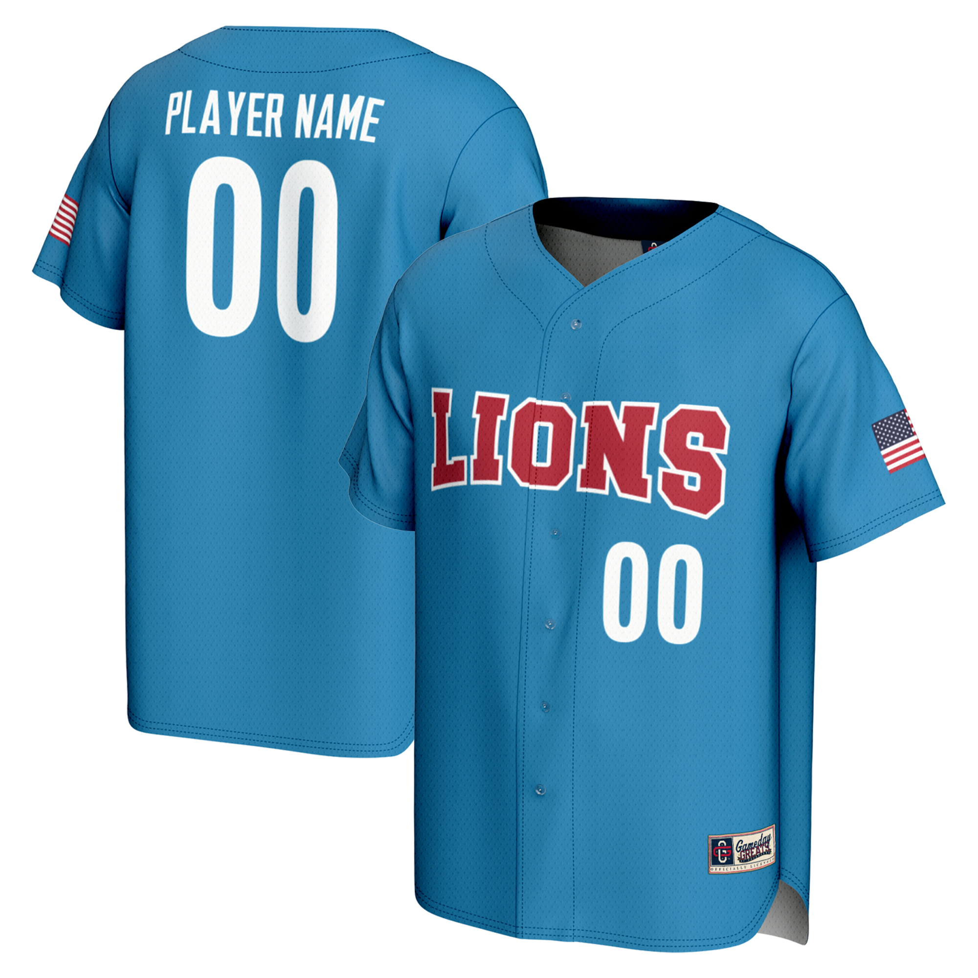 Loyola Marymount Lions Gameday Greats Nil Pick A Player Lightweight Baseball Jersey Blue