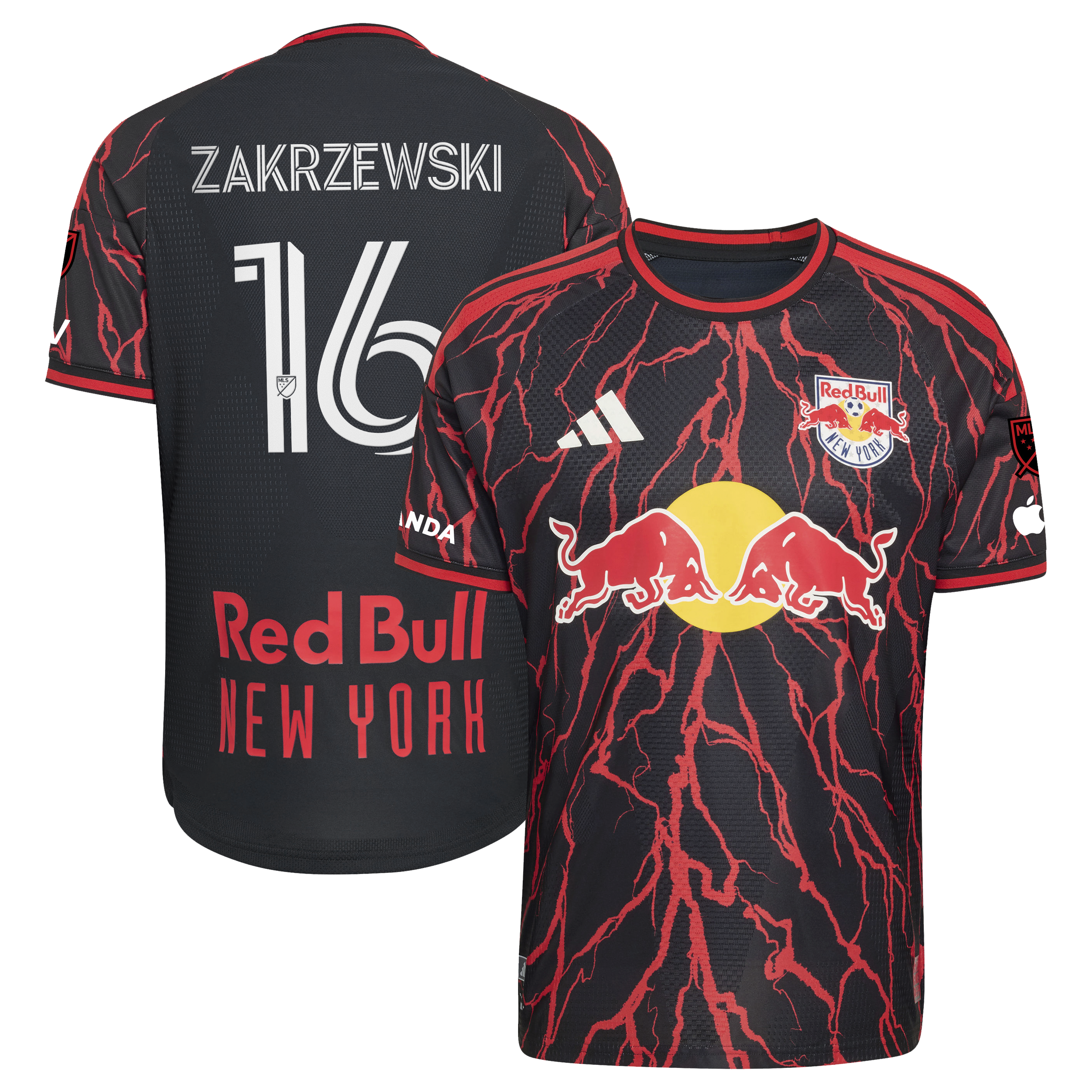 Julian Hall New York Red Bulls 2026 The Rooted Kit On Field Patch Jersey Black