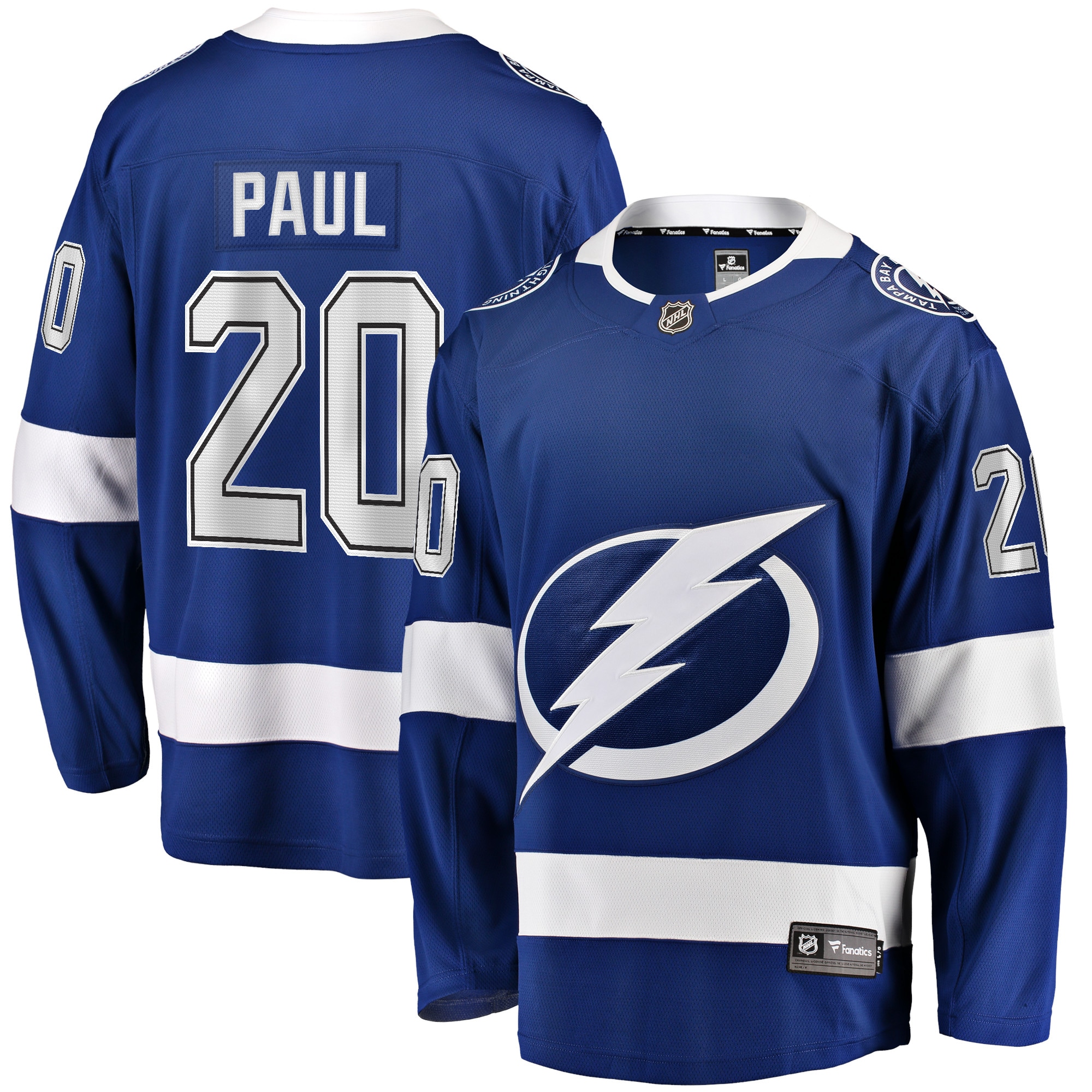 Nicholas Paul Tampa Bay Lightning Home Breakaway Player Jersey Blue