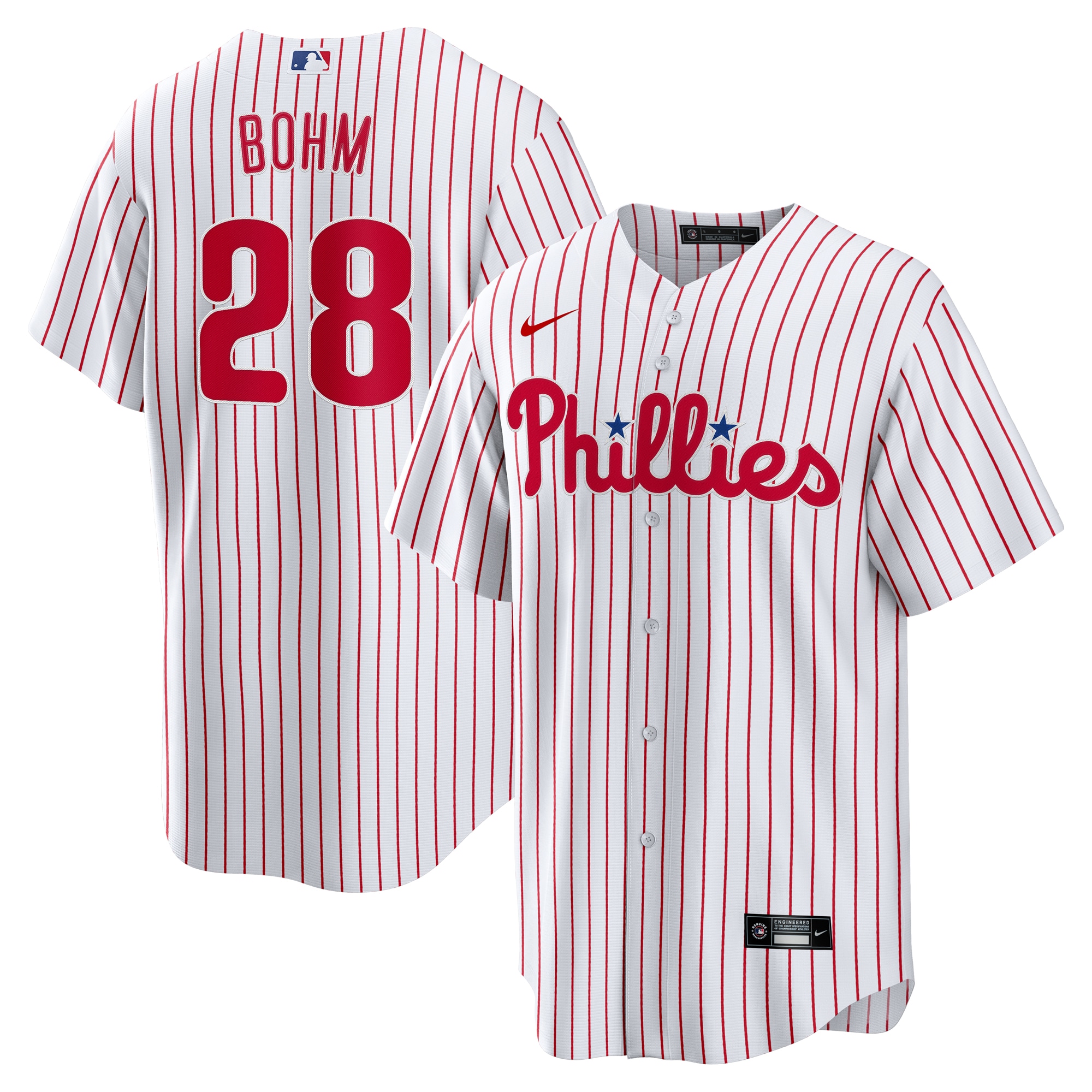 Alec Bohm Philadelphia Phillies Home Replica Jersey White