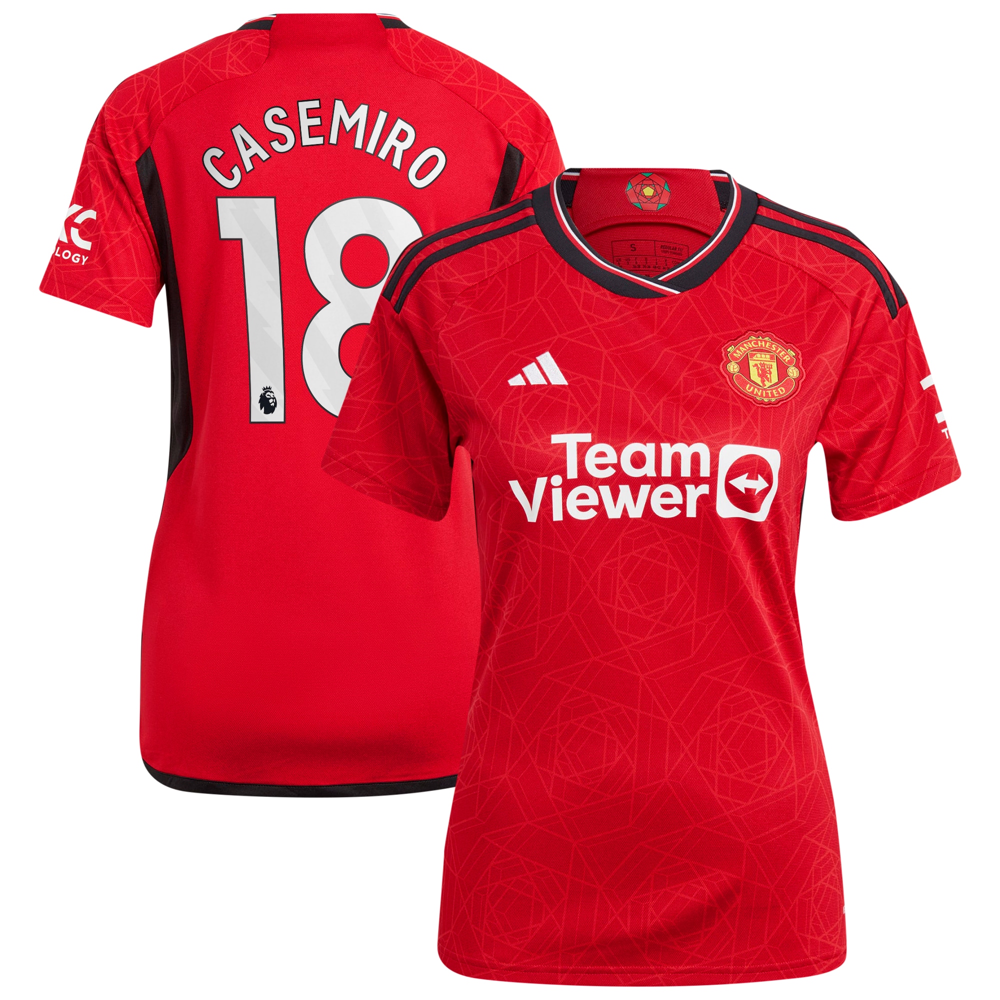Casemiro Manchester United 2023/24 Home Replica Player Jersey Red Men