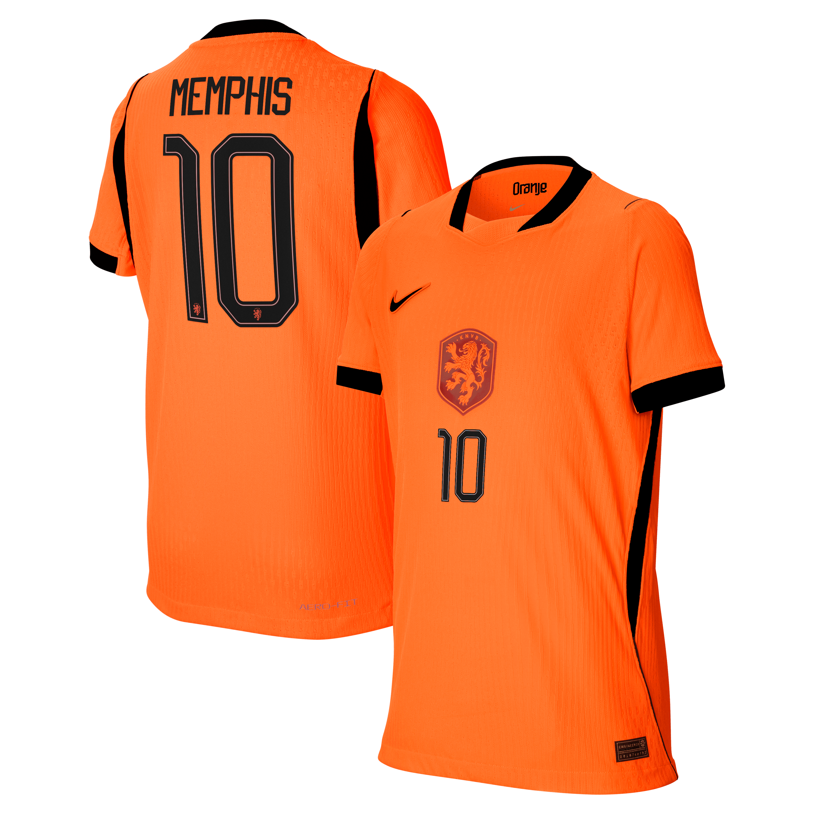 Memphis Depay Netherlands National Team 2026 Home Match Jersey Orange Men