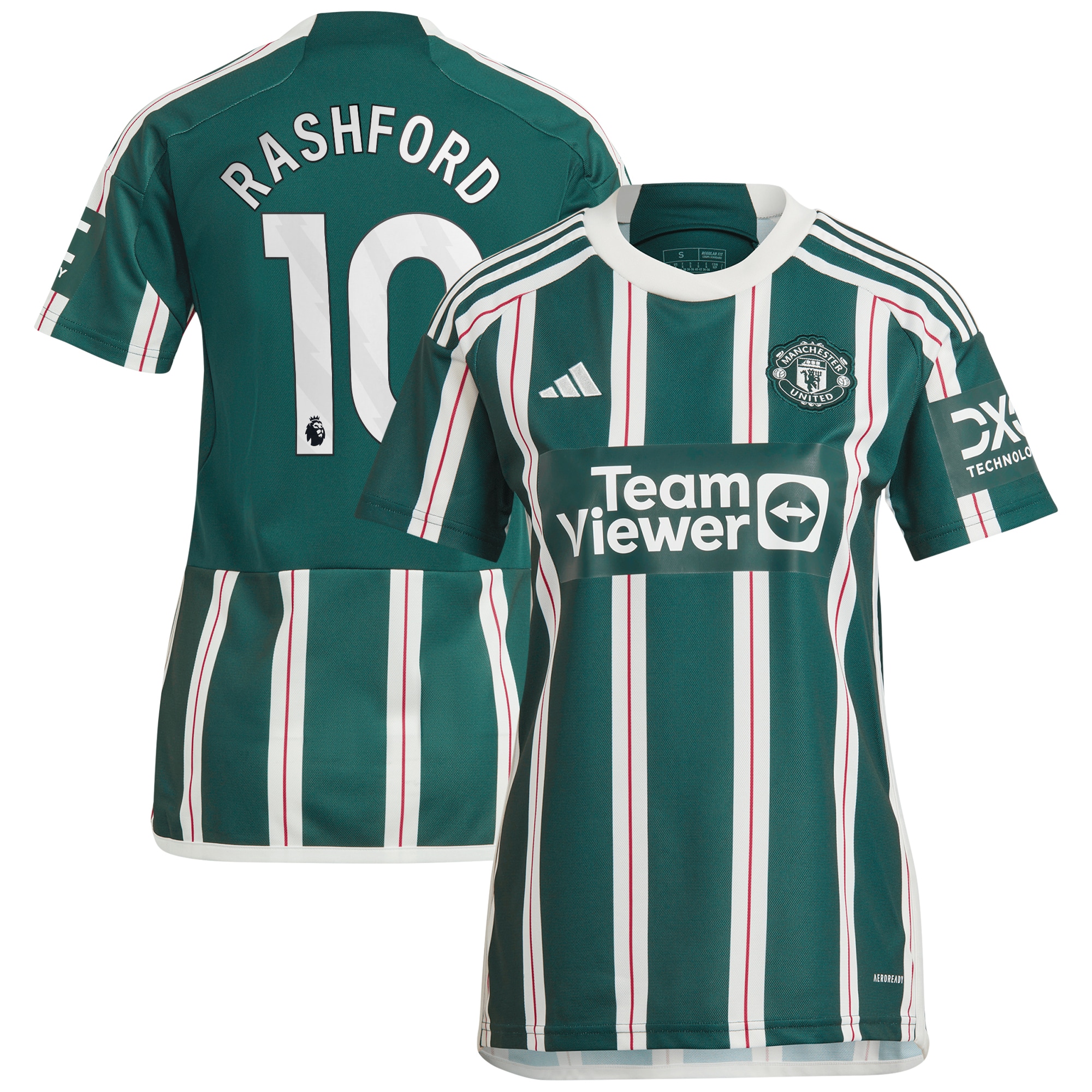 Marcus Rashford Manchester United 2023/24 Away Replica Player Jersey Green Men
