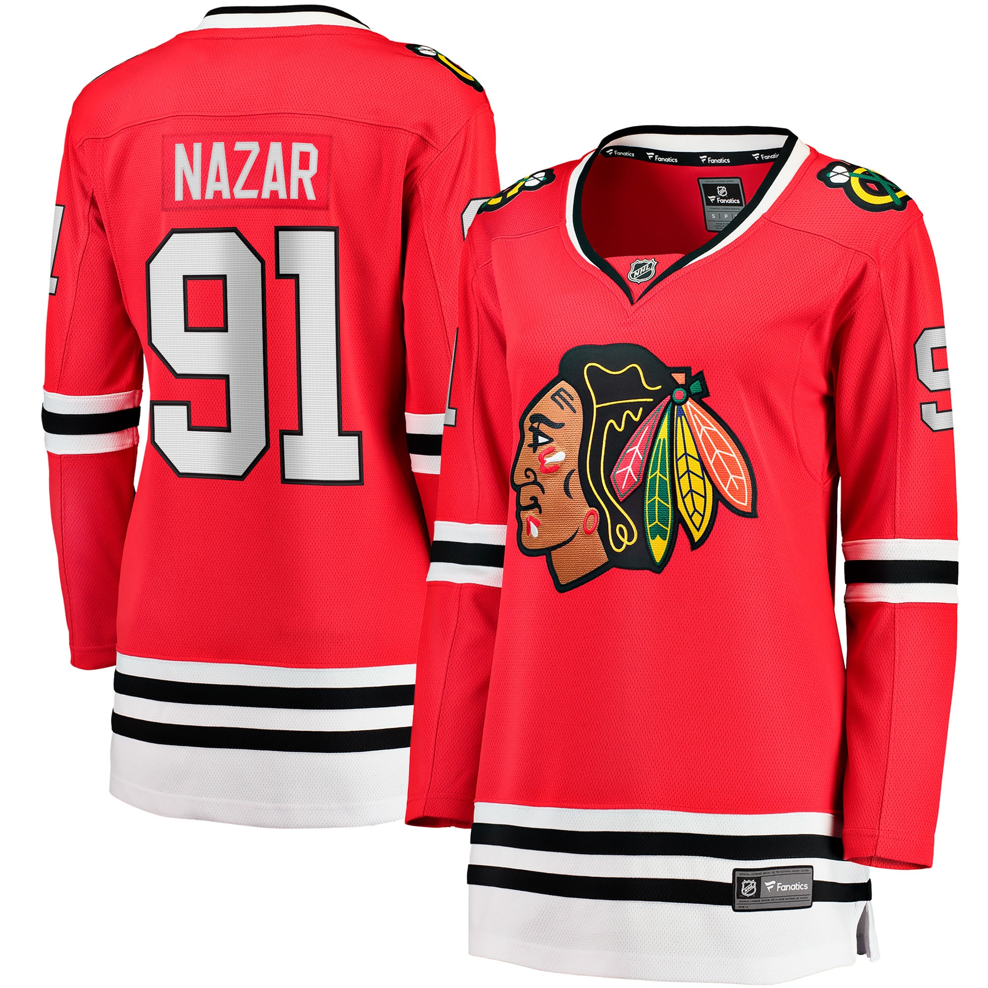 Frank Nazar Chicago Blackhawks Home Breakaway Jersey Red Men