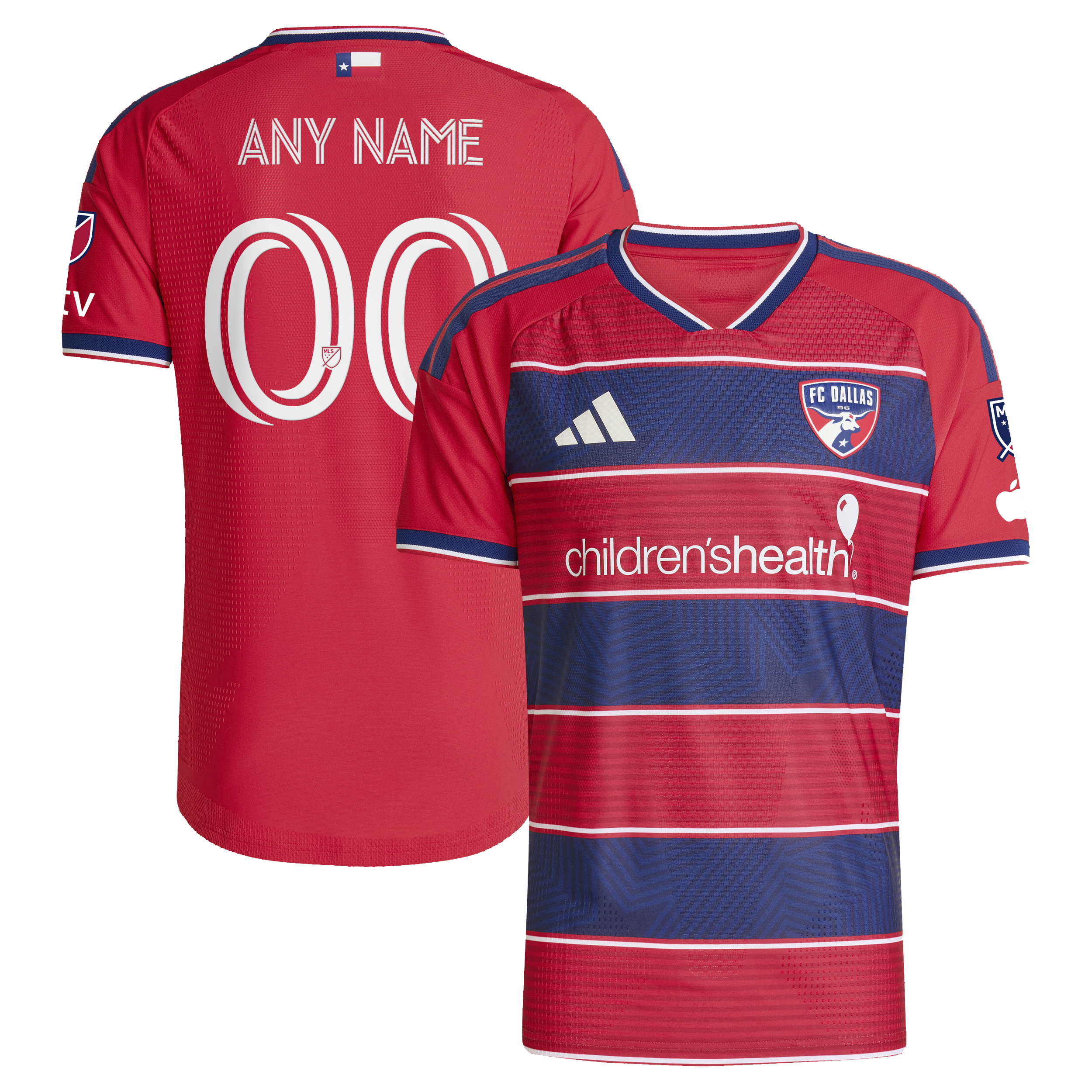 Fc Dallas 2026 Dna Kit On Field Patch Custom Jersey Red