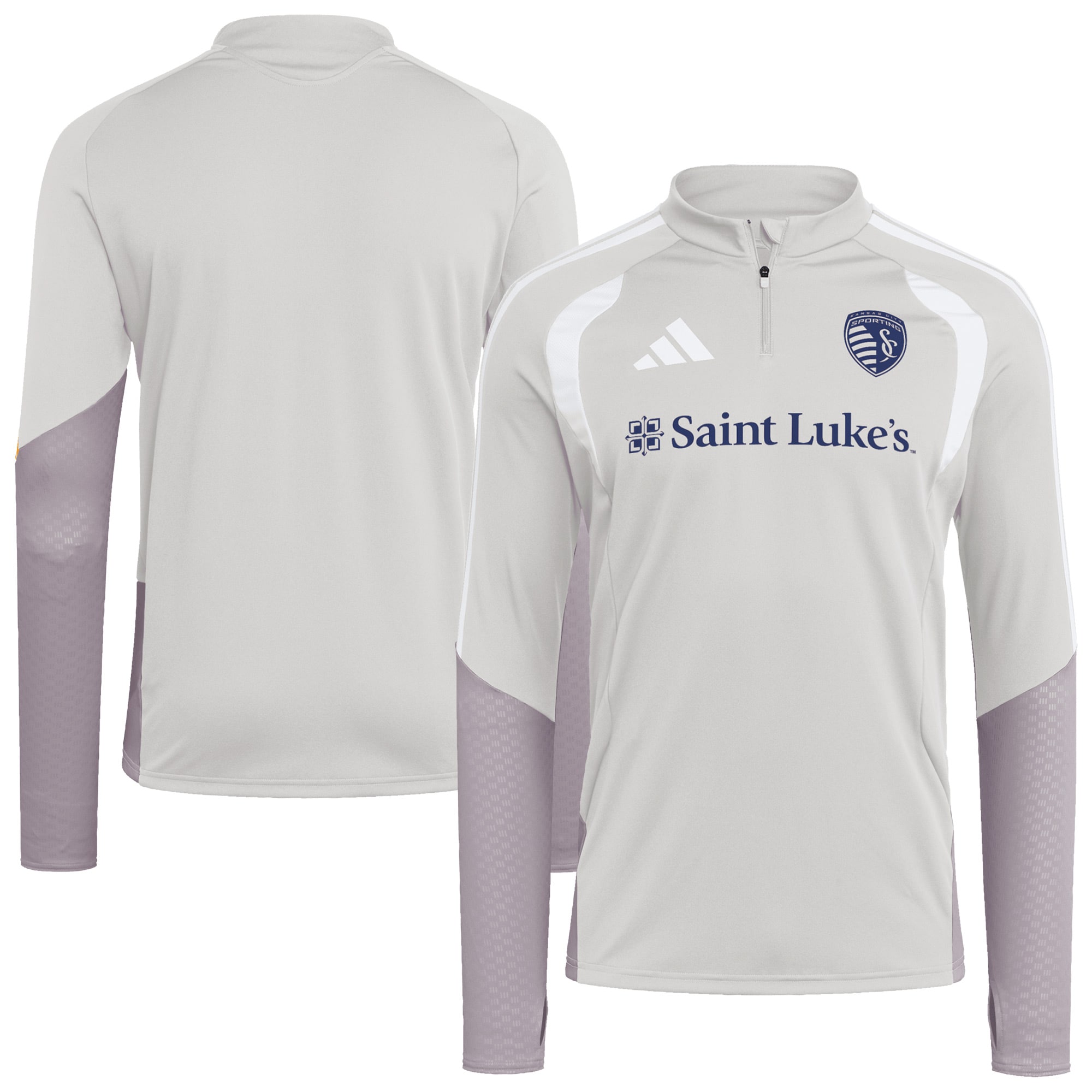 Sporting Kansas City 2026 Tiro Competition Quarter Zip Training Top Silver