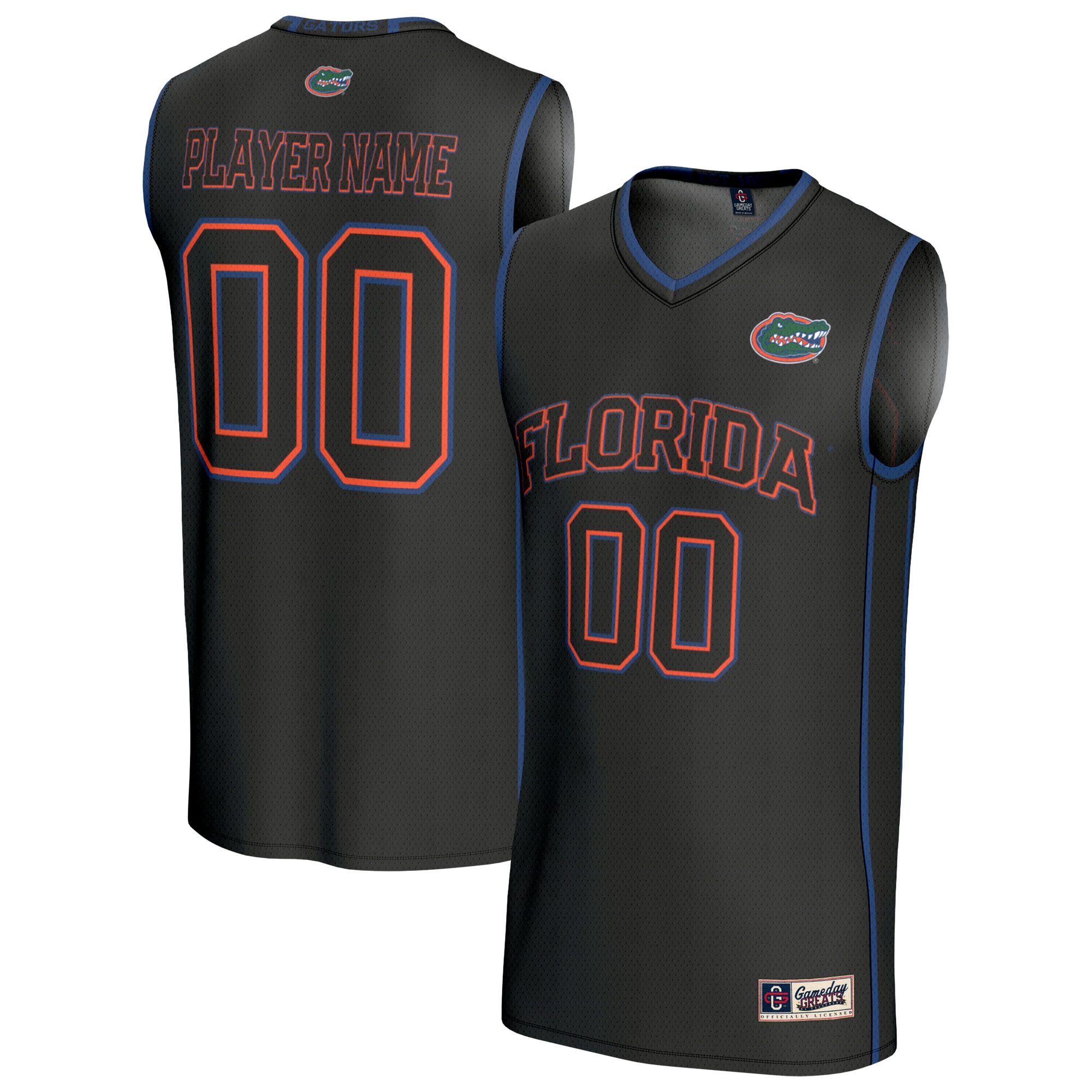 Florida Gators Gameday Greats Lightweight Collegiate Basketball Nil Pick A Player Fashion Jersey Black Men