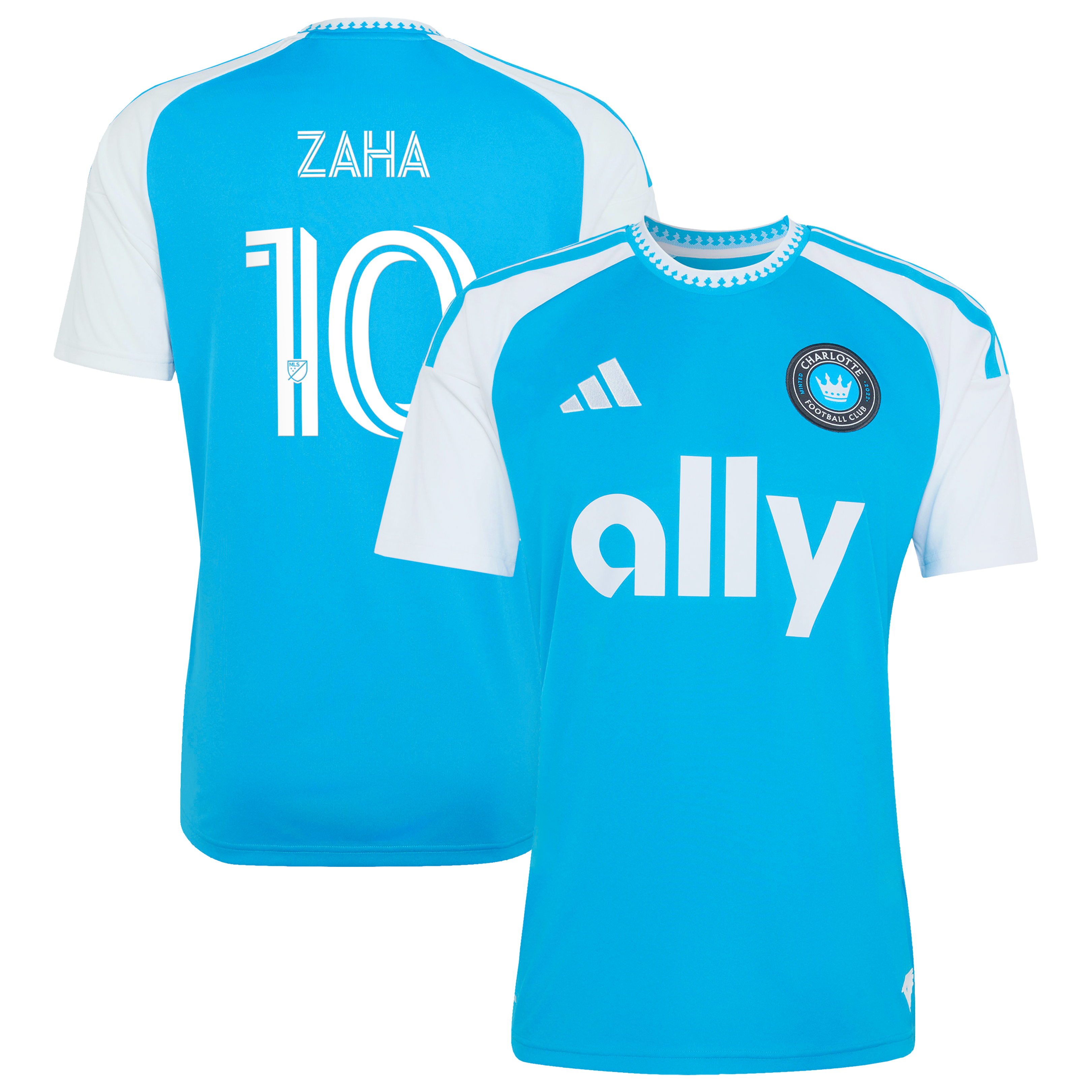 Wilfried Zaha Charlotte Fc 2026 Carolina Kit Crowns Up Replica Jersey Blue