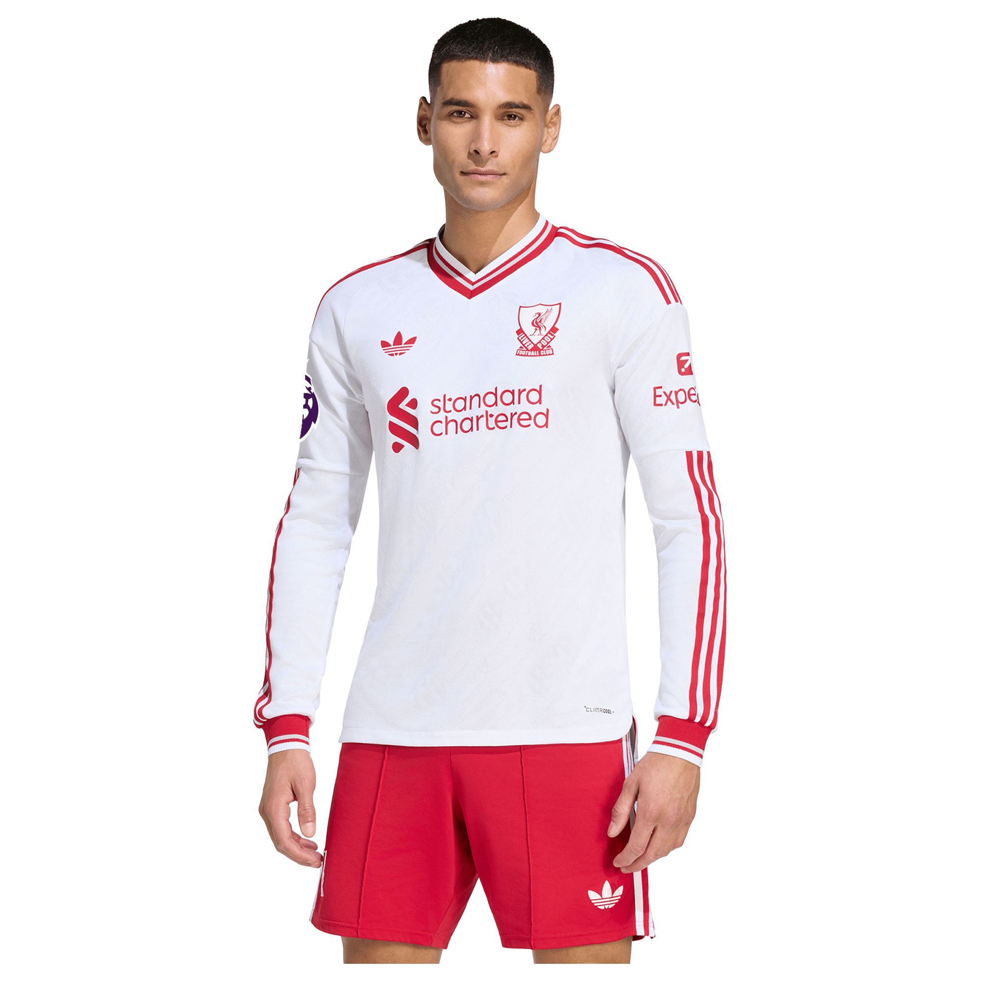 Liverpool 2026/27 Away On Field Long Sleeve Jersey White