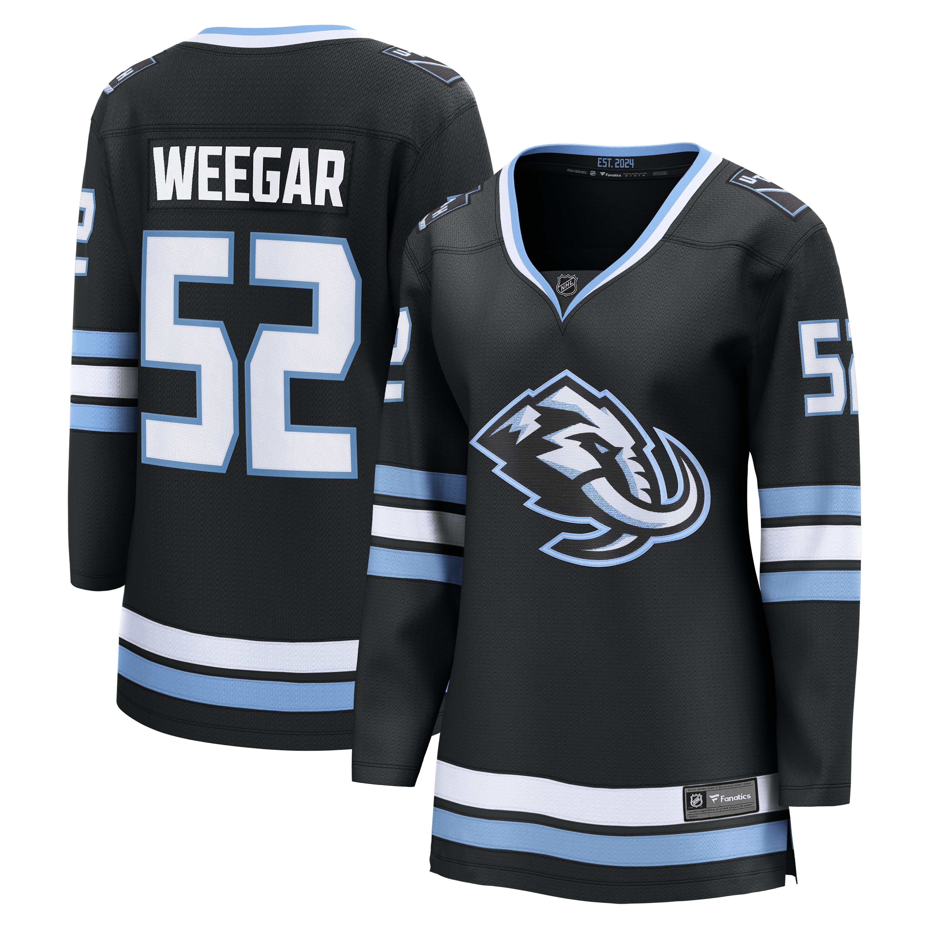 Mackenzie Weegar Utah Mammoth Home Breakaway Jersey Black Men