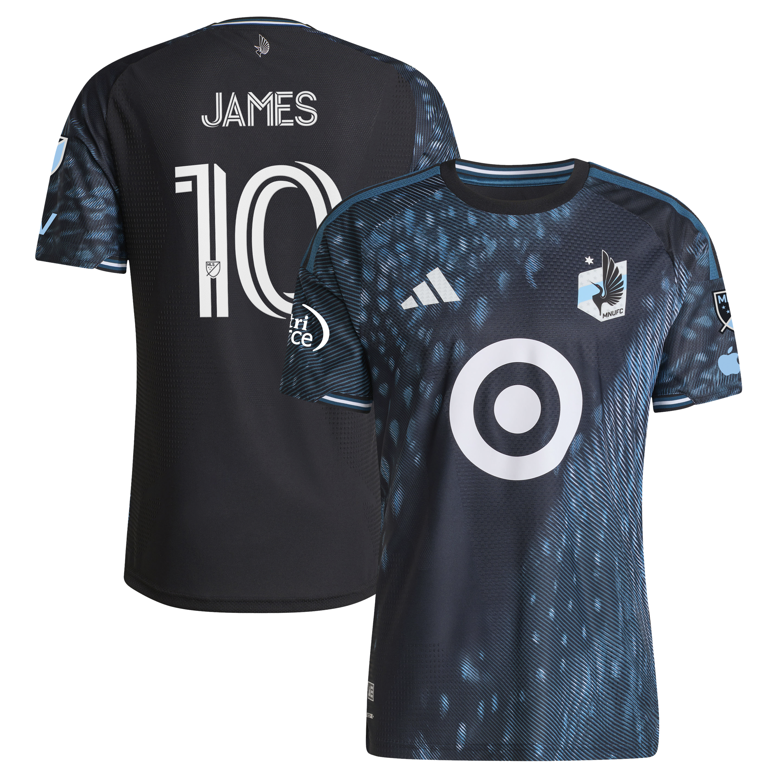 James Rodriguez Minnesota United Fc 2026 The Decade Kit On Field Patch Jersey Black