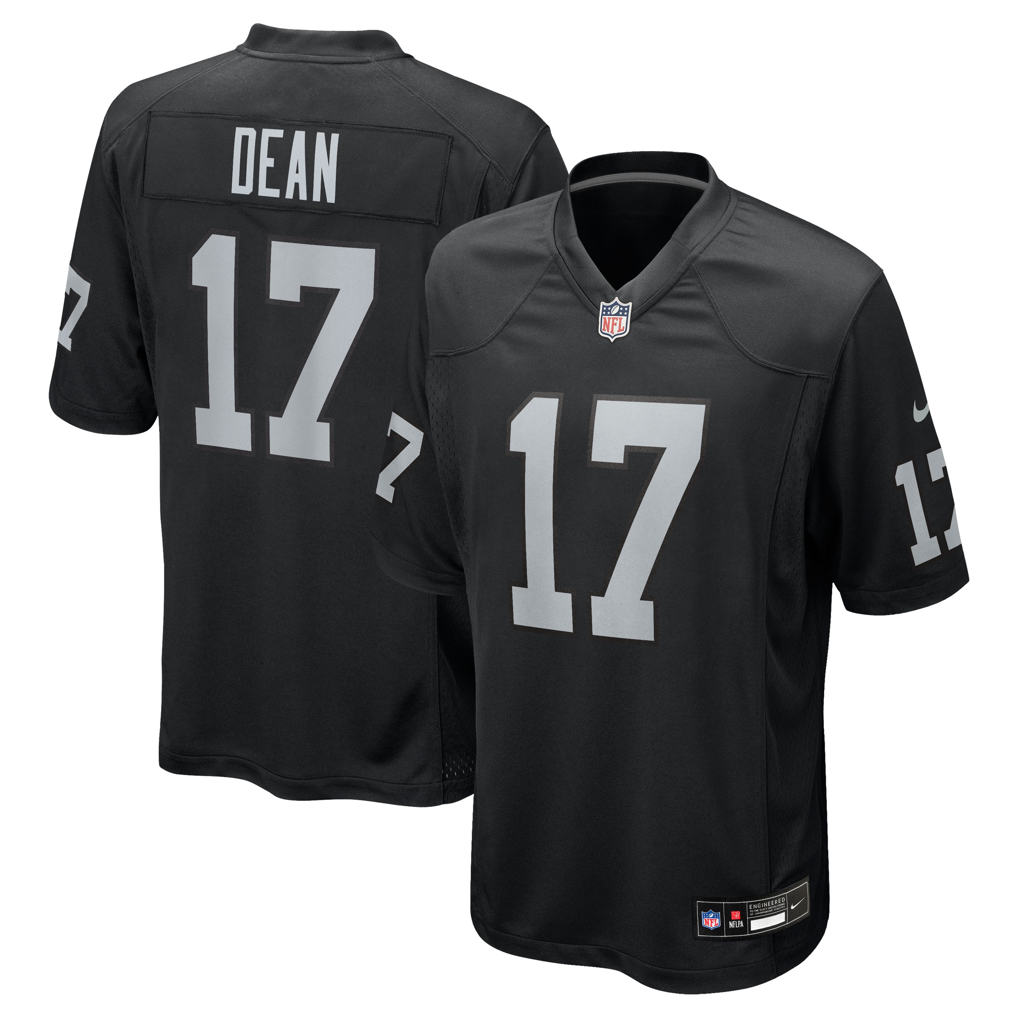 Nakobe Dean Las Vegas Raiders Team Game Jersey Black