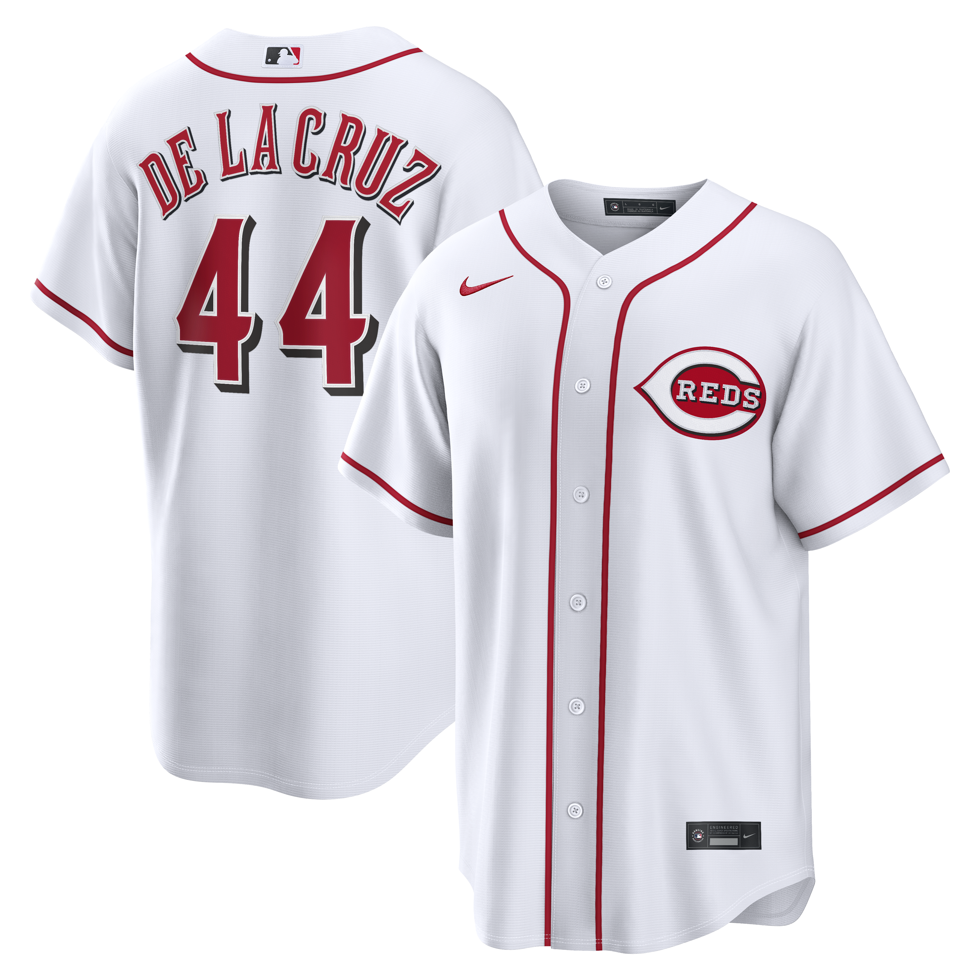 Elly De La Cruz Cincinnati Reds Home Replica Jersey White