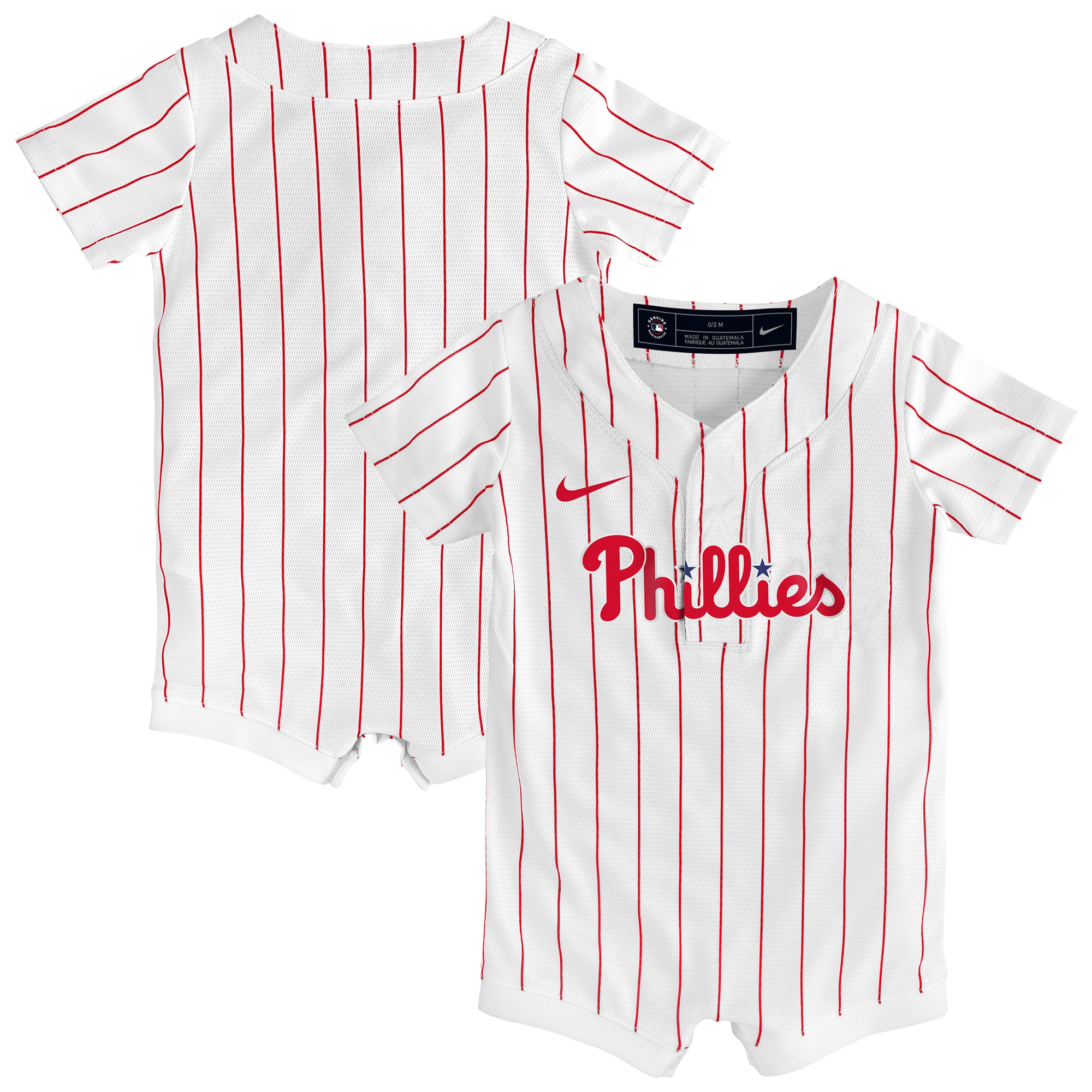 Philadelphia Phillies Infant Home Replica Romper Jersey White