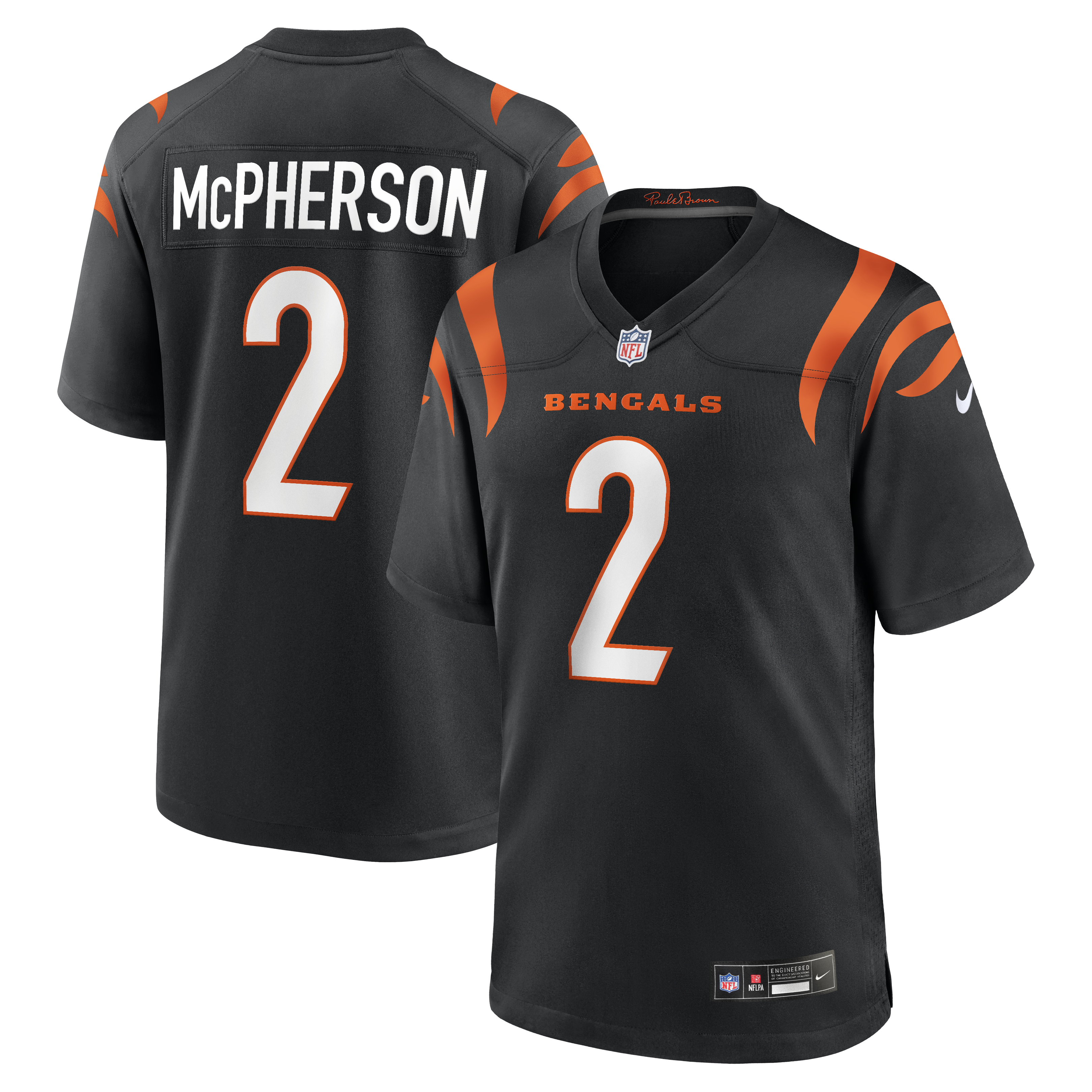 Evan Mcpherson Cincinnati Bengals Game Jersey Black