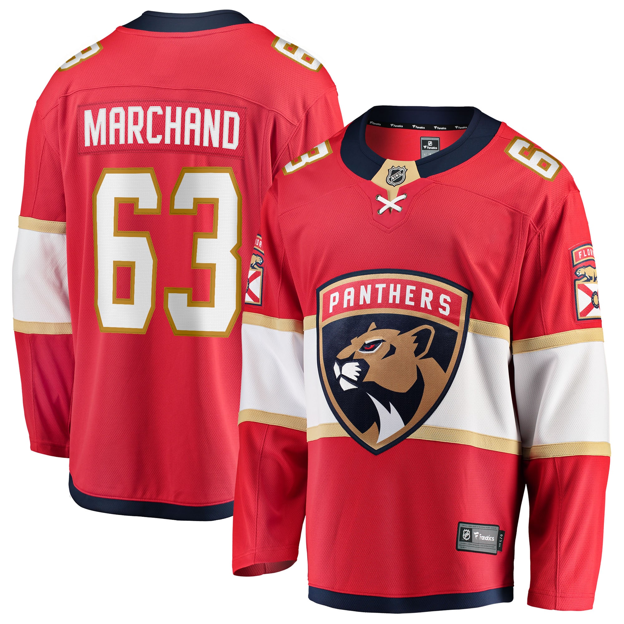 Brad Marchand Florida Panthers Home Breakaway Jersey Red