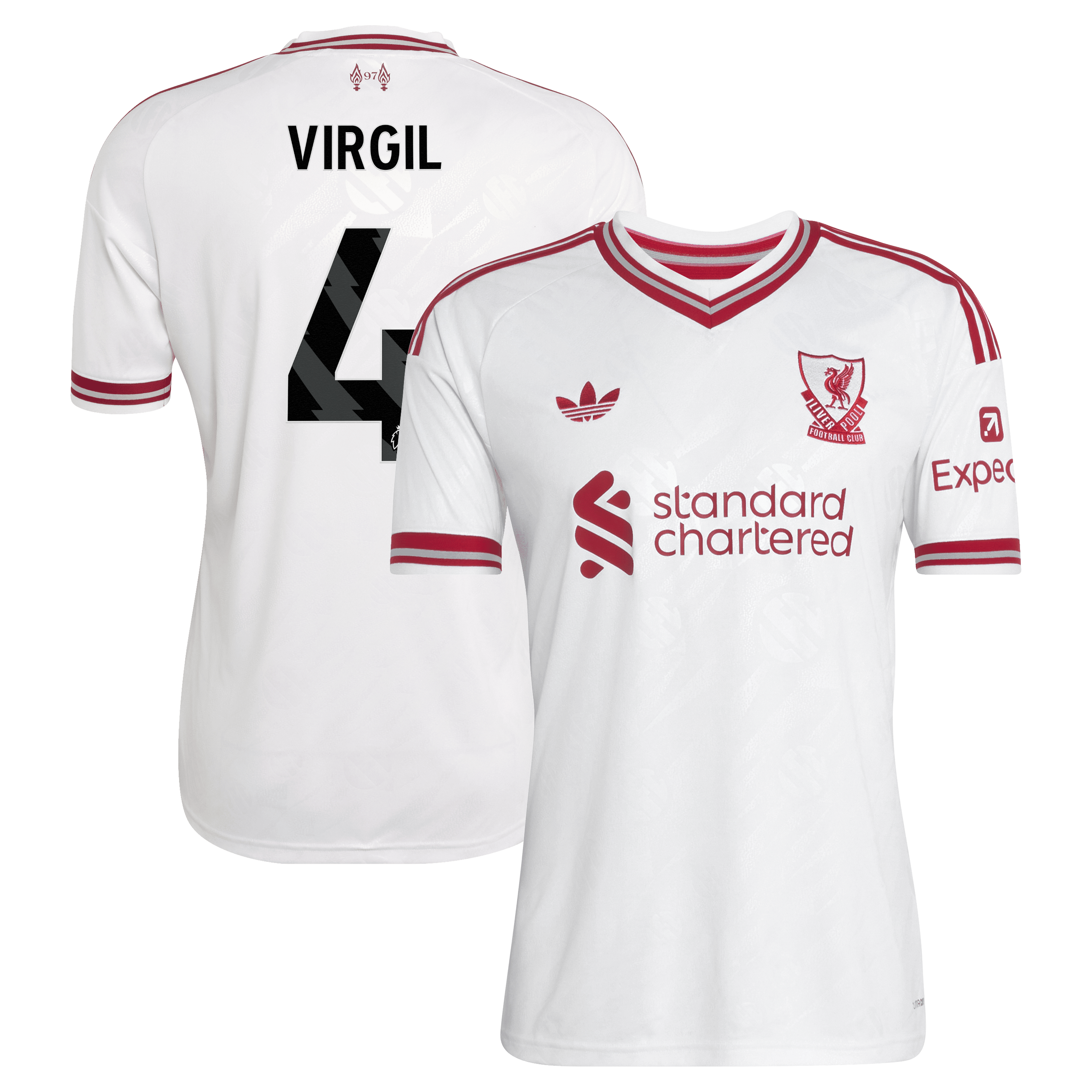 Virgil Van Dijk Liverpool 2026/27 Away Replica Jersey White