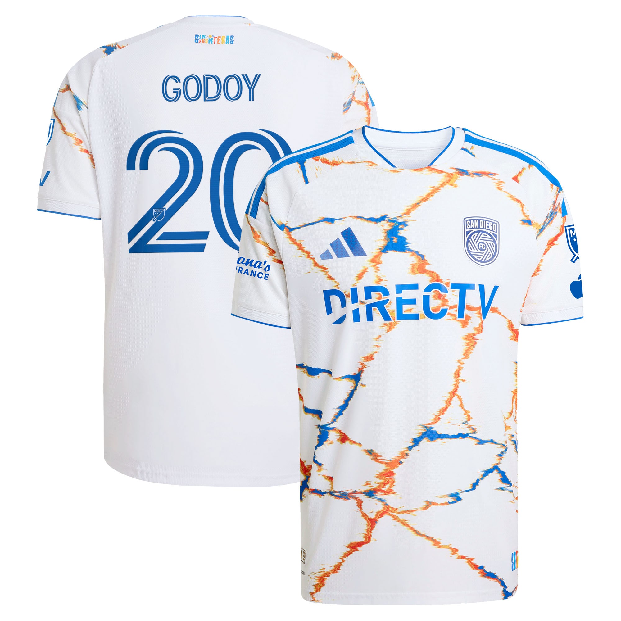 Anibal Godoy San Diego Fc 2026 Unprecedented Unity Kit On Field Patch Jersey White