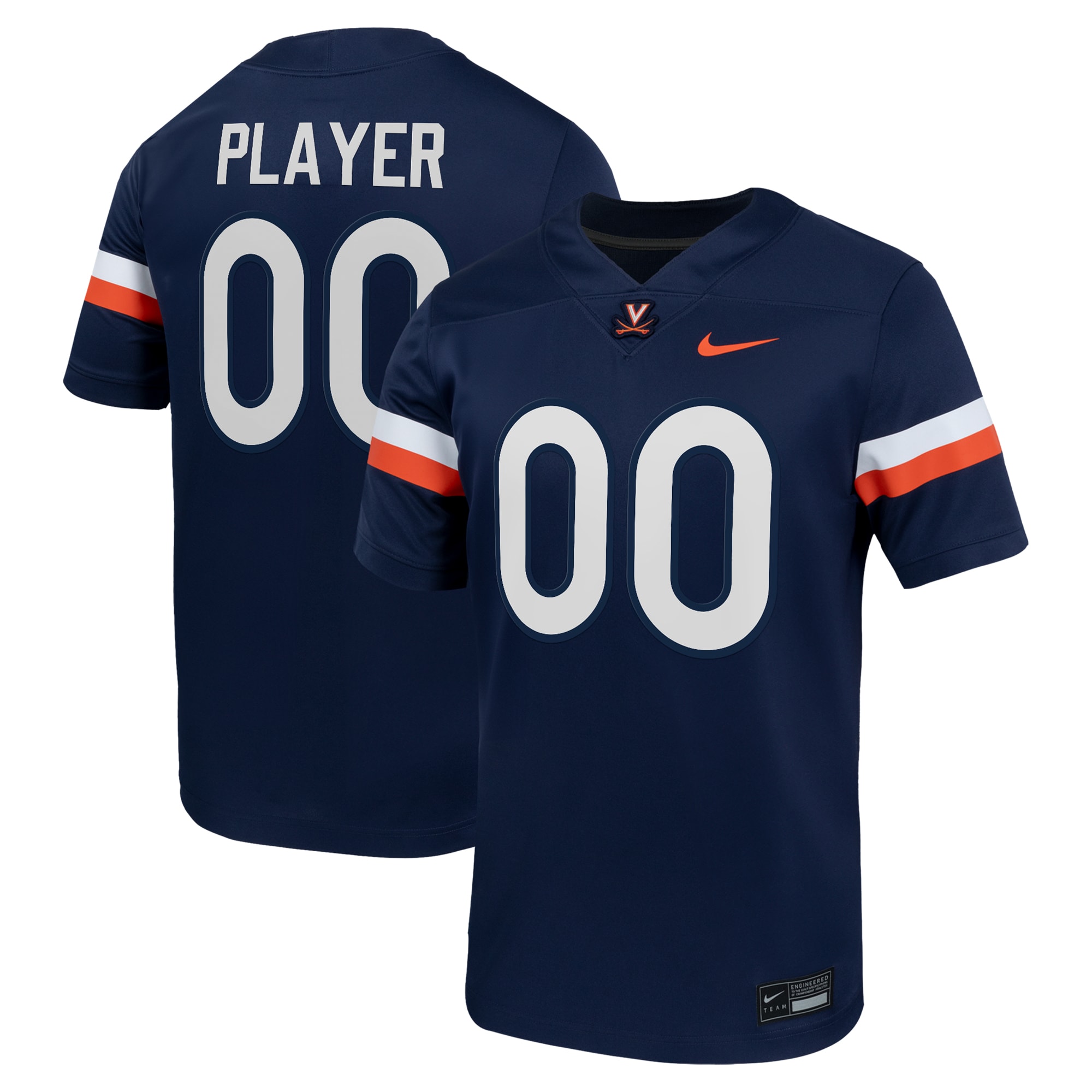 Virginia Cavaliers Nil Pick A Player Football Game Jersey Navy