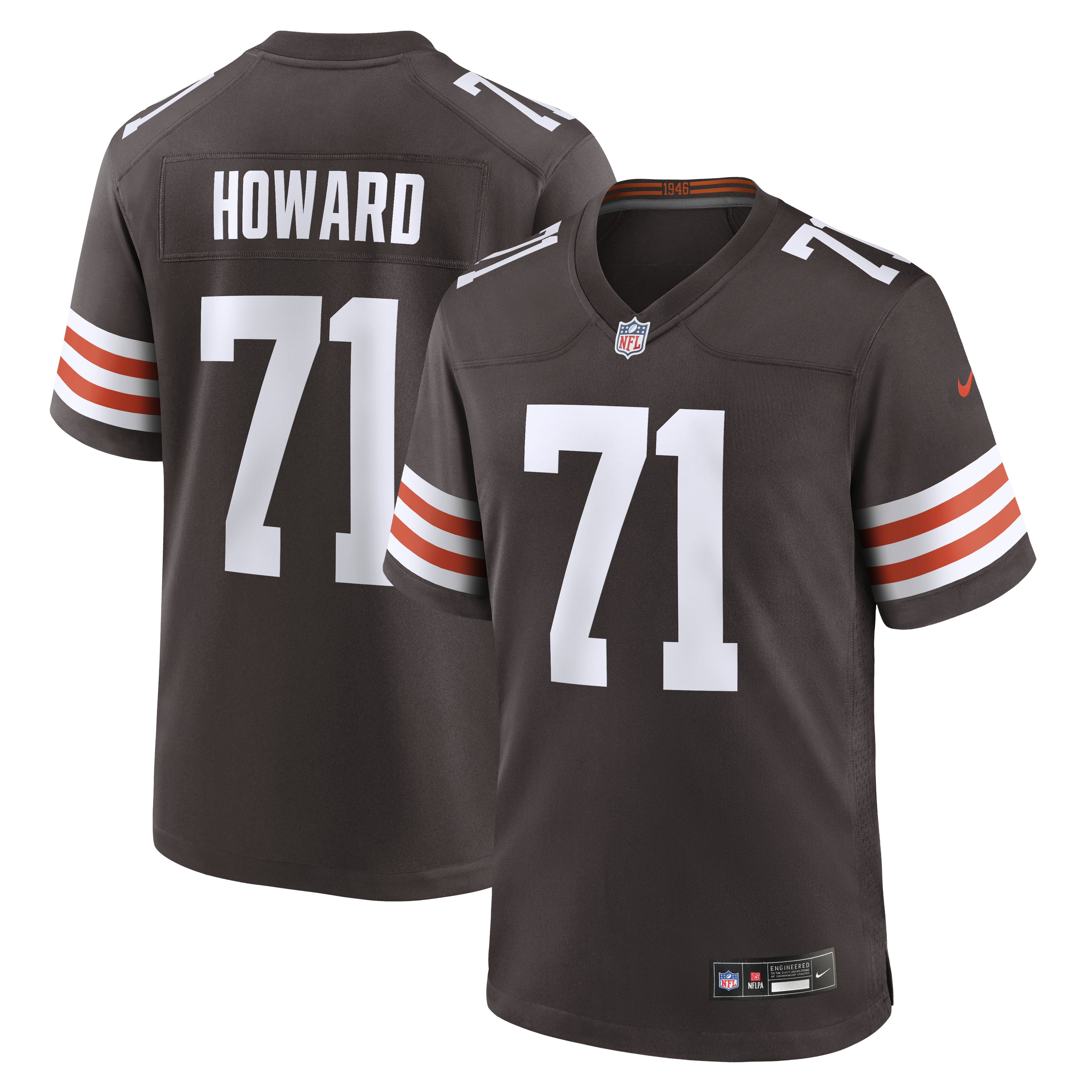 Tytus Howard Cleveland Browns Team Game Jersey Brown