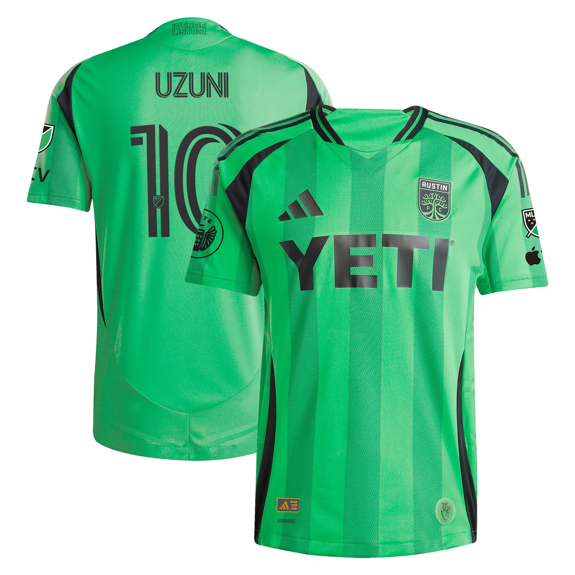 Myrto Uzuni Austin Fc 2025 The Heartbeat On Field Jersey Green