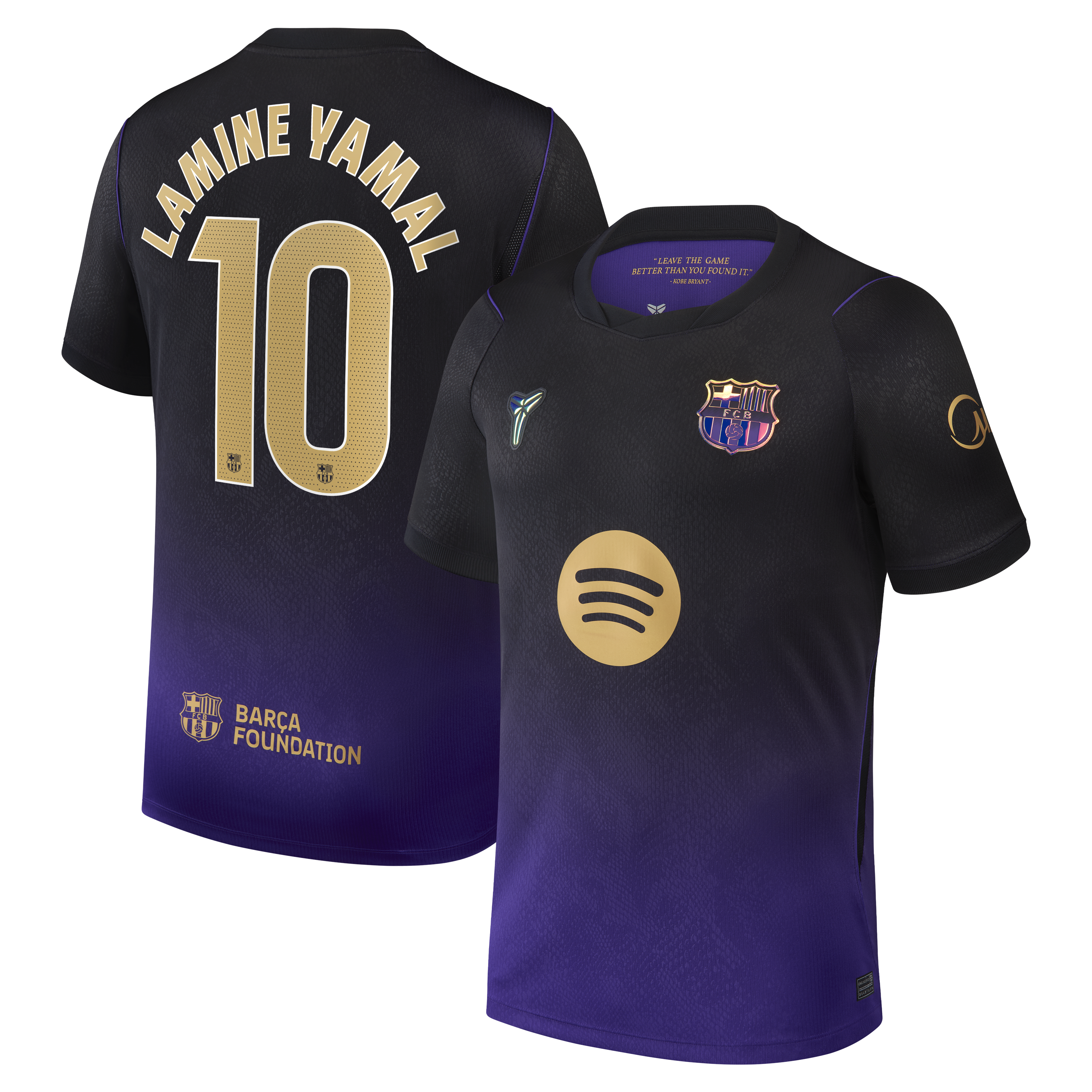 Lamine Yamal Barcelona 2026/27 Away Stadium Replica Jersey Purple
