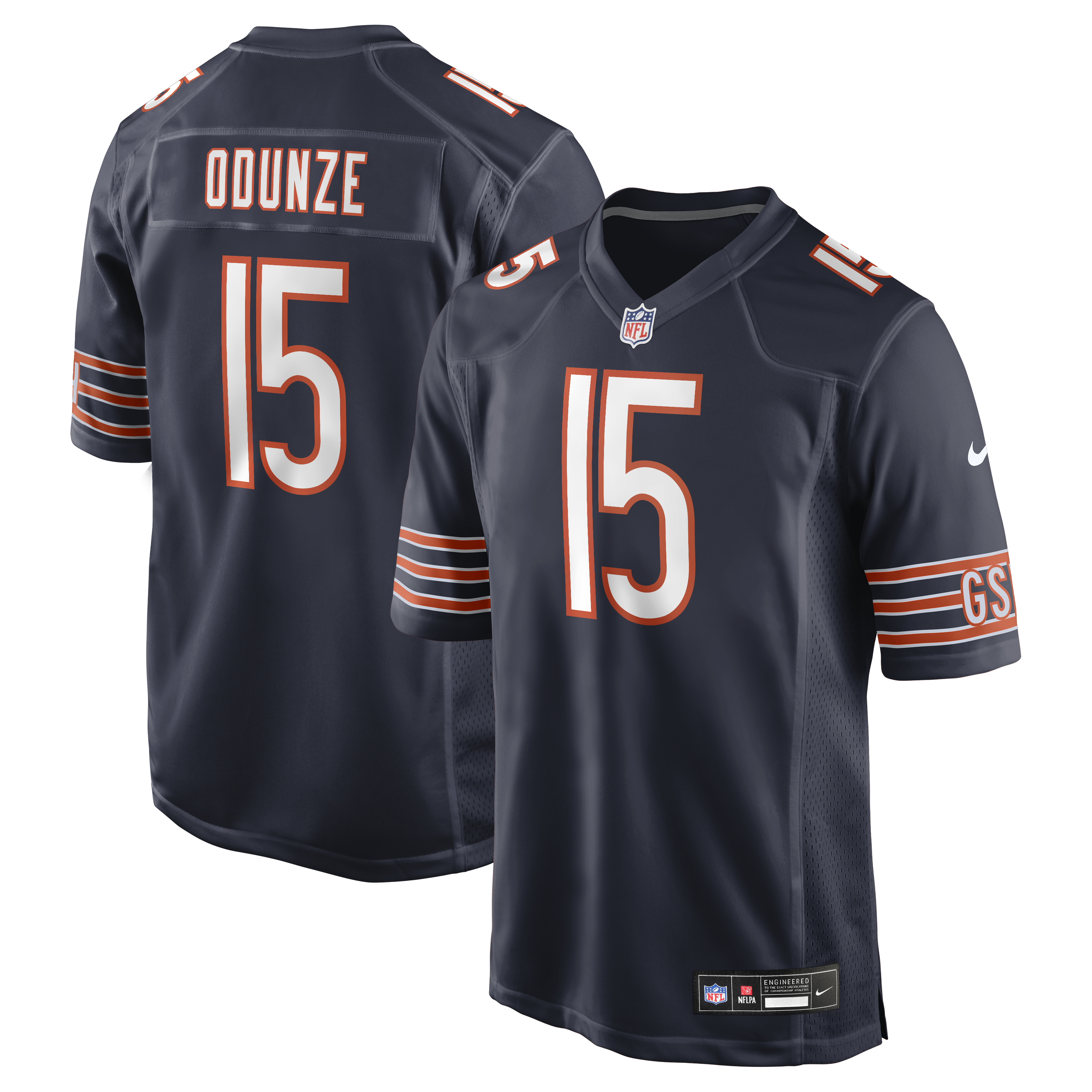 Rome Odunze Chicago Bears Player Game Jersey Navy