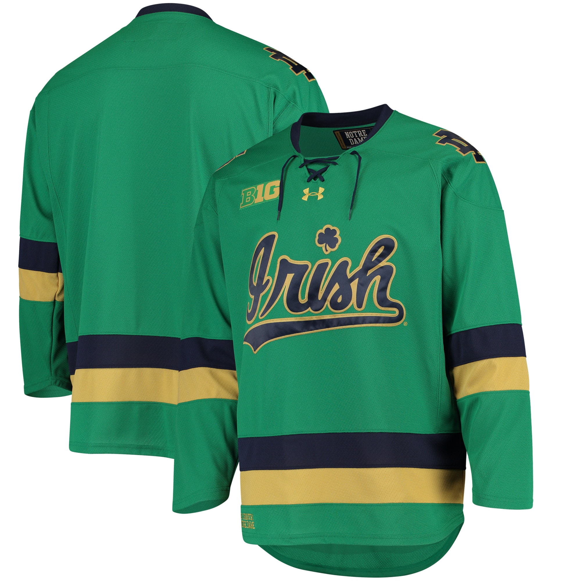 Notre Dame Fighting Irish Replica Hockey Jersey Green
