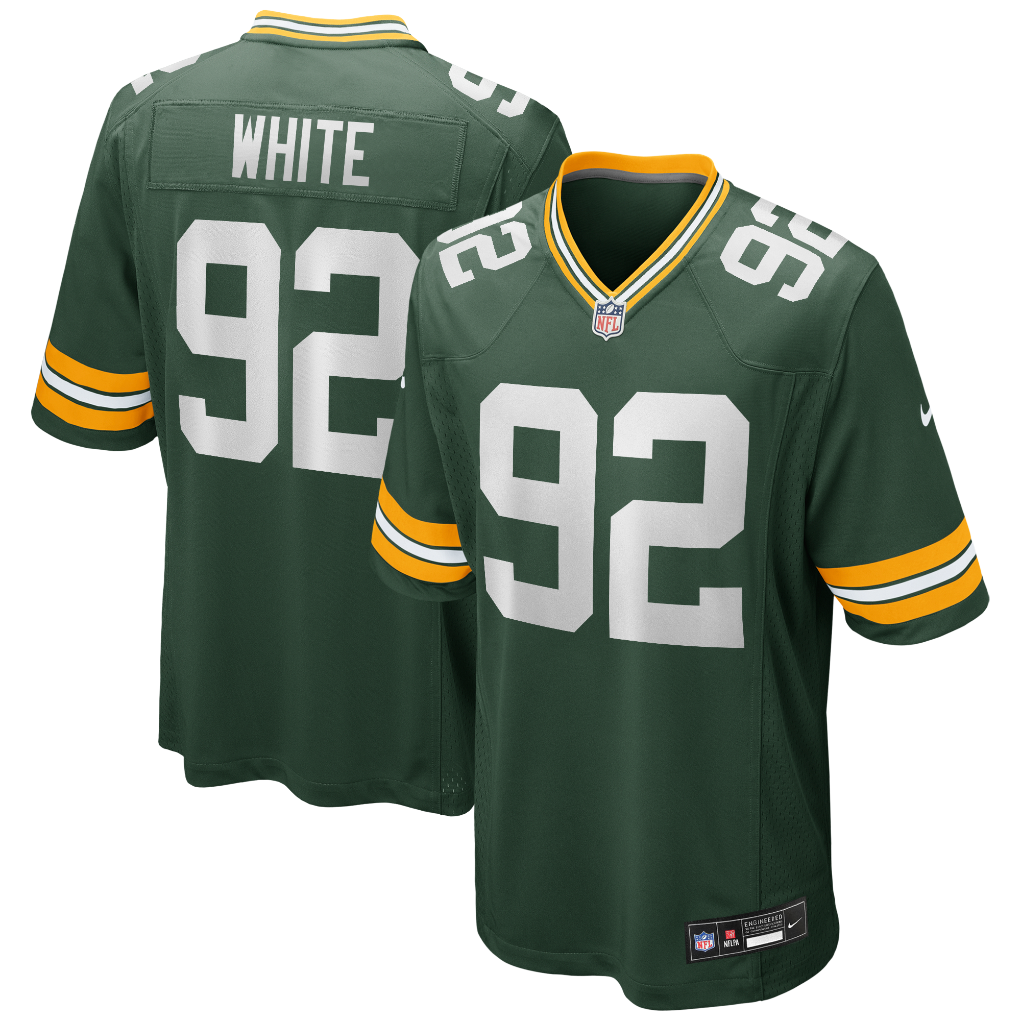 Reggie White Green Bay Packers Game Retired Player Jersey Green